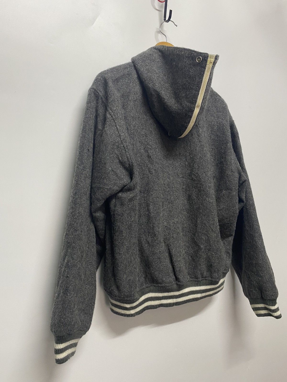 Designer × Japanese Brand Japan Brand Varsity Wool Jacket Hooded Alabama Defense Zone Size US L / EU 52-54 / 3 - 9 Thumbnail