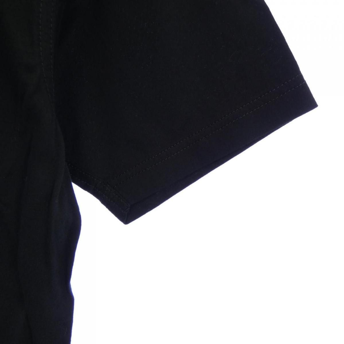 Short Sleeve T-Shirts Black Plain Crew Neck Cotton