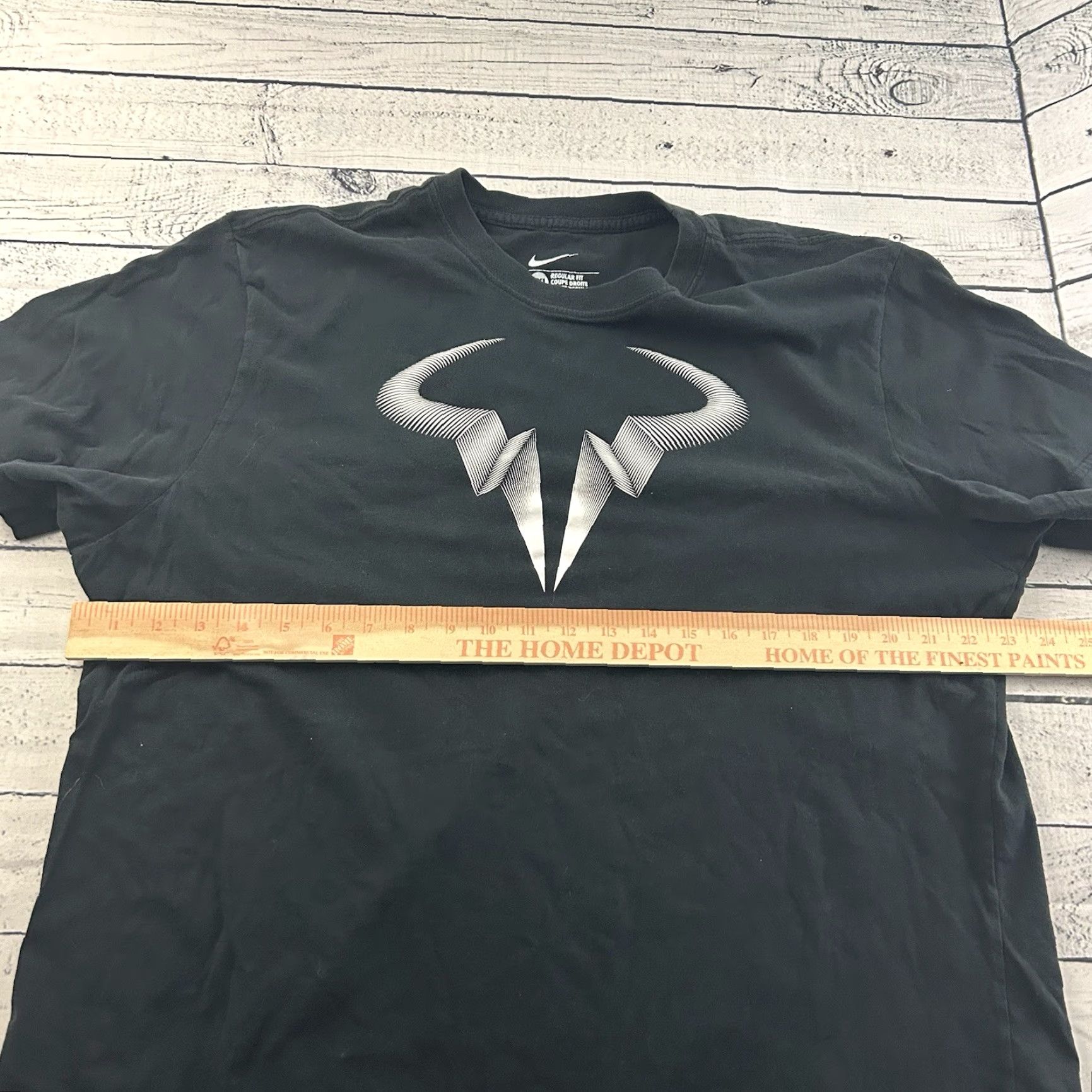 Nike Nike Regular Fit Nadal Short Sleeve T Shirt Men's XXL Black Size US XXL / EU 58 / 5 - 5 Thumbnail