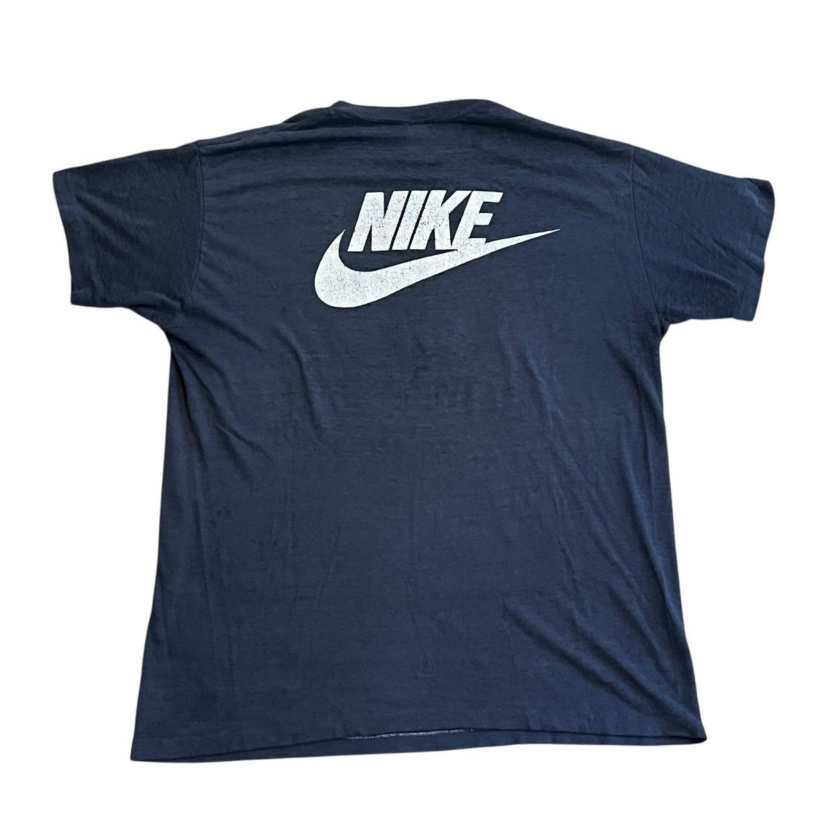 Nike × Vintage VINTAGE 1980s Nike Yale Basketball T Shirt Swoosh Blue Tag Size US XL / EU 56 / 4 - 6 Thumbnail