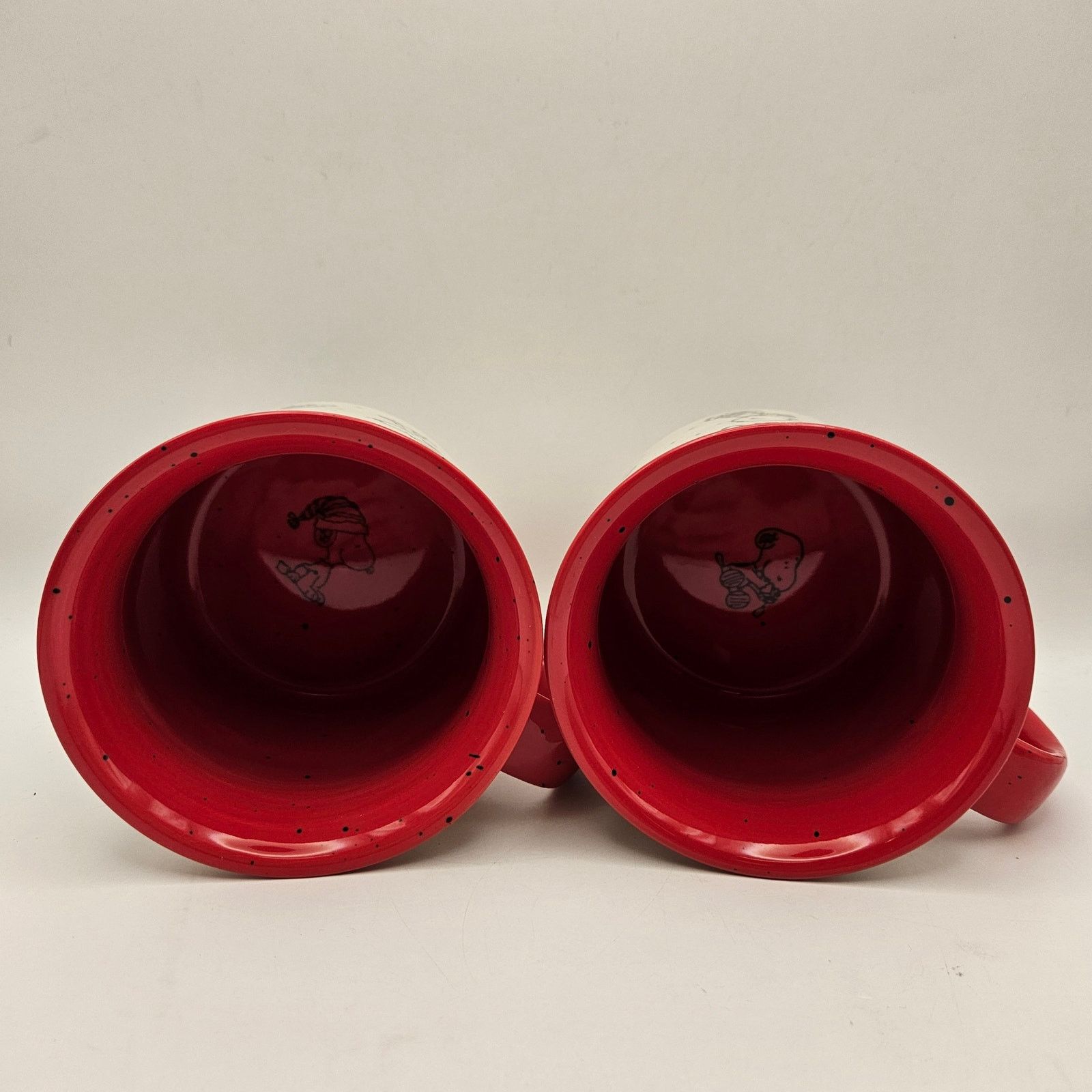 Other LOT OF 2 - GIBSON OVERSEAS PEANUTS MUG CREAM WHITE RED NWOT Size ONE SIZE - 4 Thumbnail