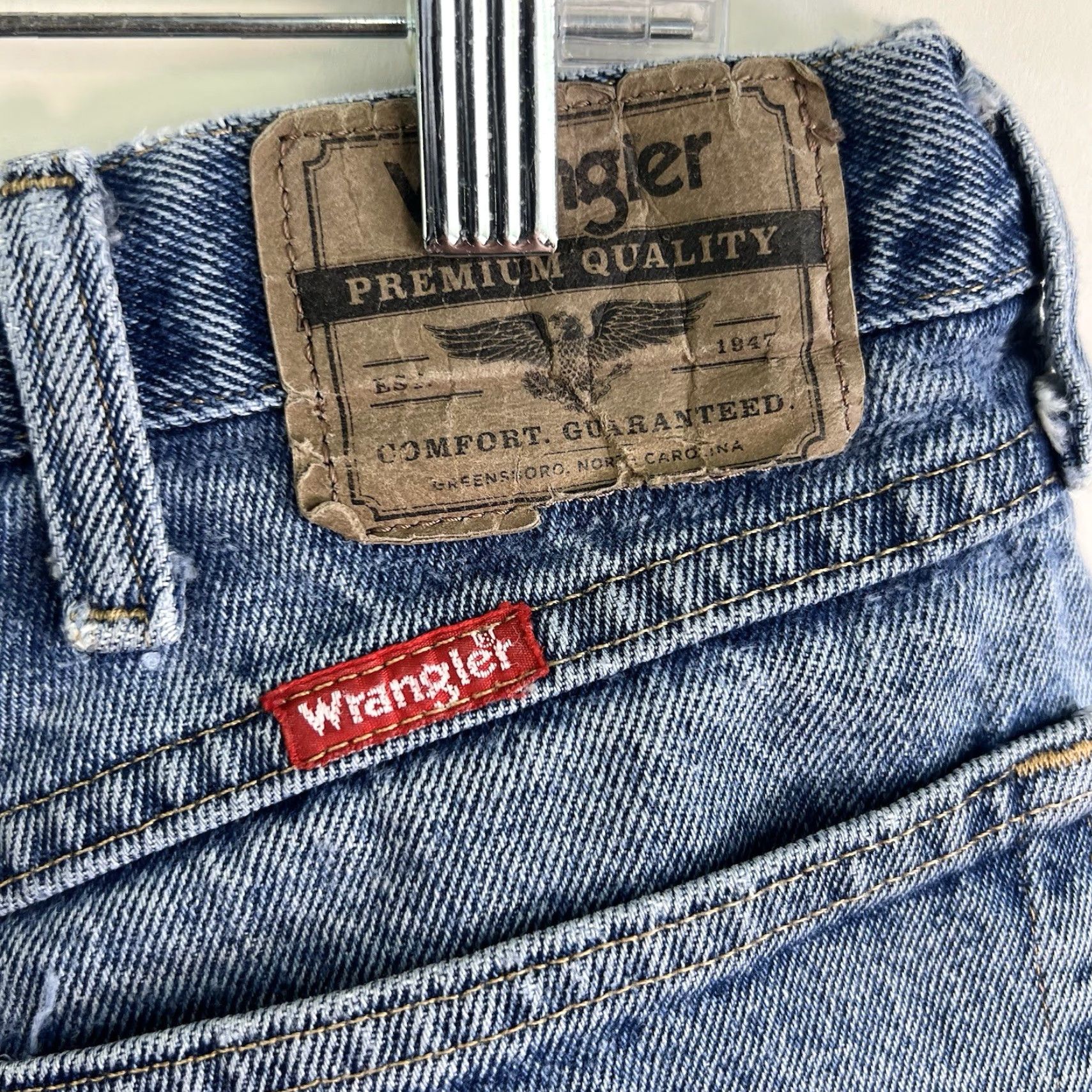 Wrangler VINTAGE Wrangler Denim Shorts Men Size 36 Bermuda 7In Inseam Casual Summer Summer Casual Men Size US 36 / EU 52 - 4 Thumbnail