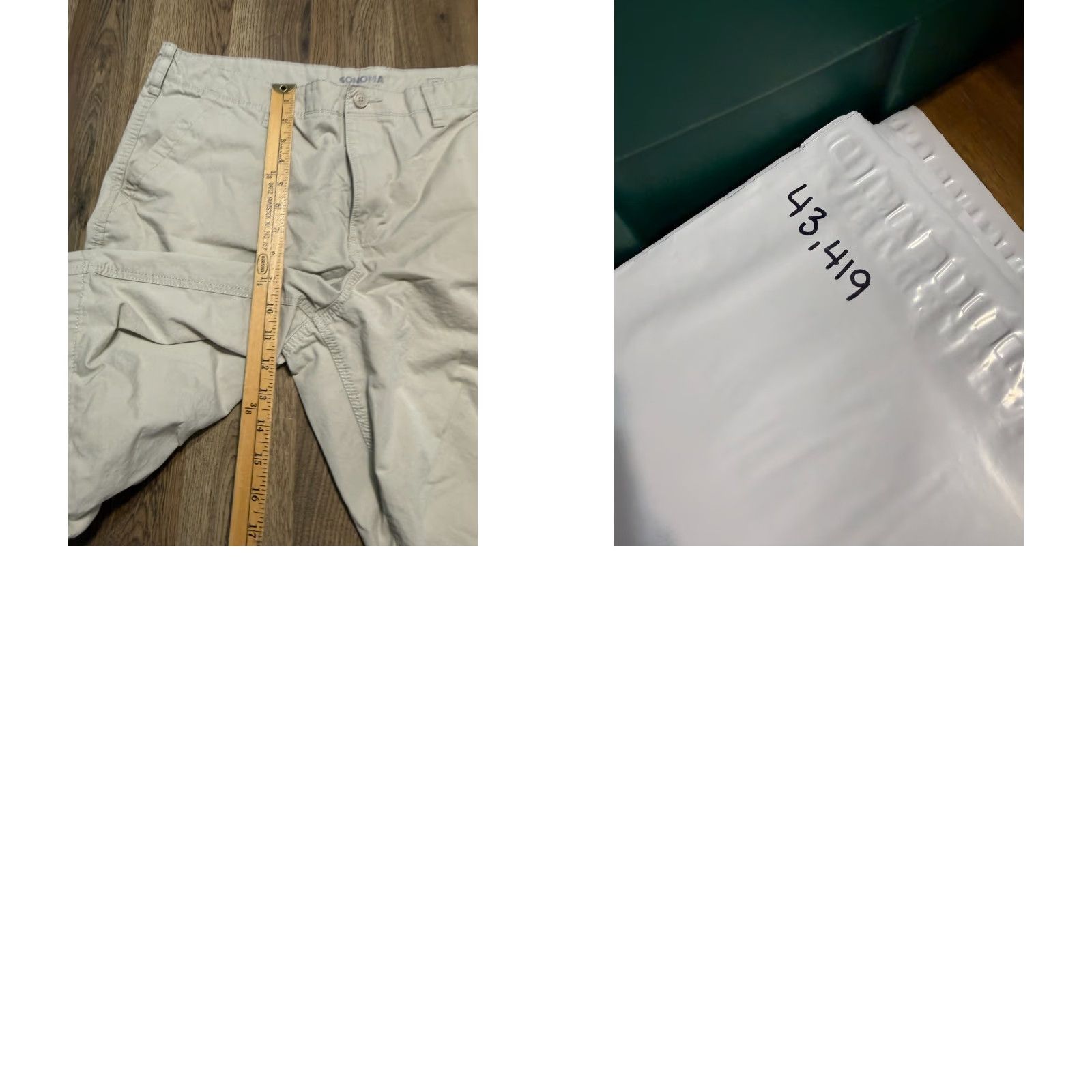 Vintage Sonoma Cargo Shorts Men's 38 Beige White Tan Multi Pockets Hiking Casual Regular Cotton Size US 38 / EU 54 - 9 Thumbnail