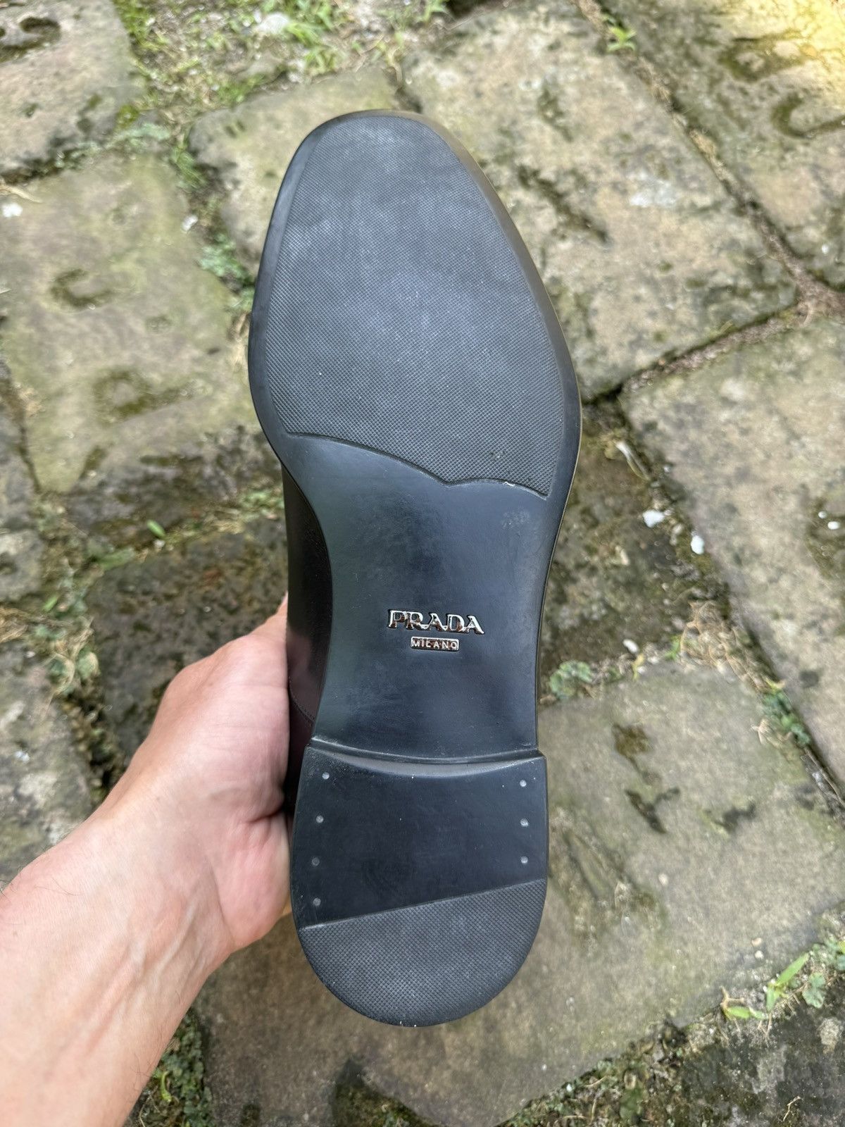 Prada Authentic💫Prada💫 (2EE 115) Dress Shoes Size US 8.5 / EU 41-42 - 16 Thumbnail