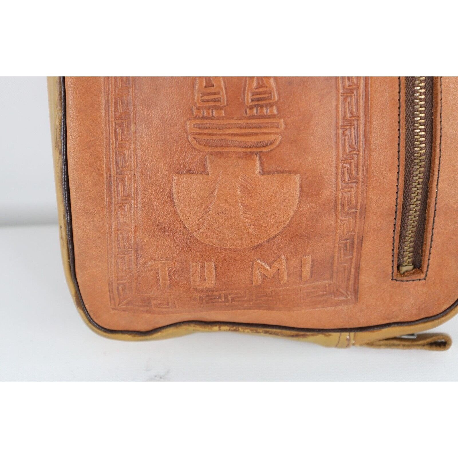 Vintage Vintage 50s 60s Rockabilly Hand Tooled Leather Mayan Bag Size ONE SIZE - 2 Thumbnail