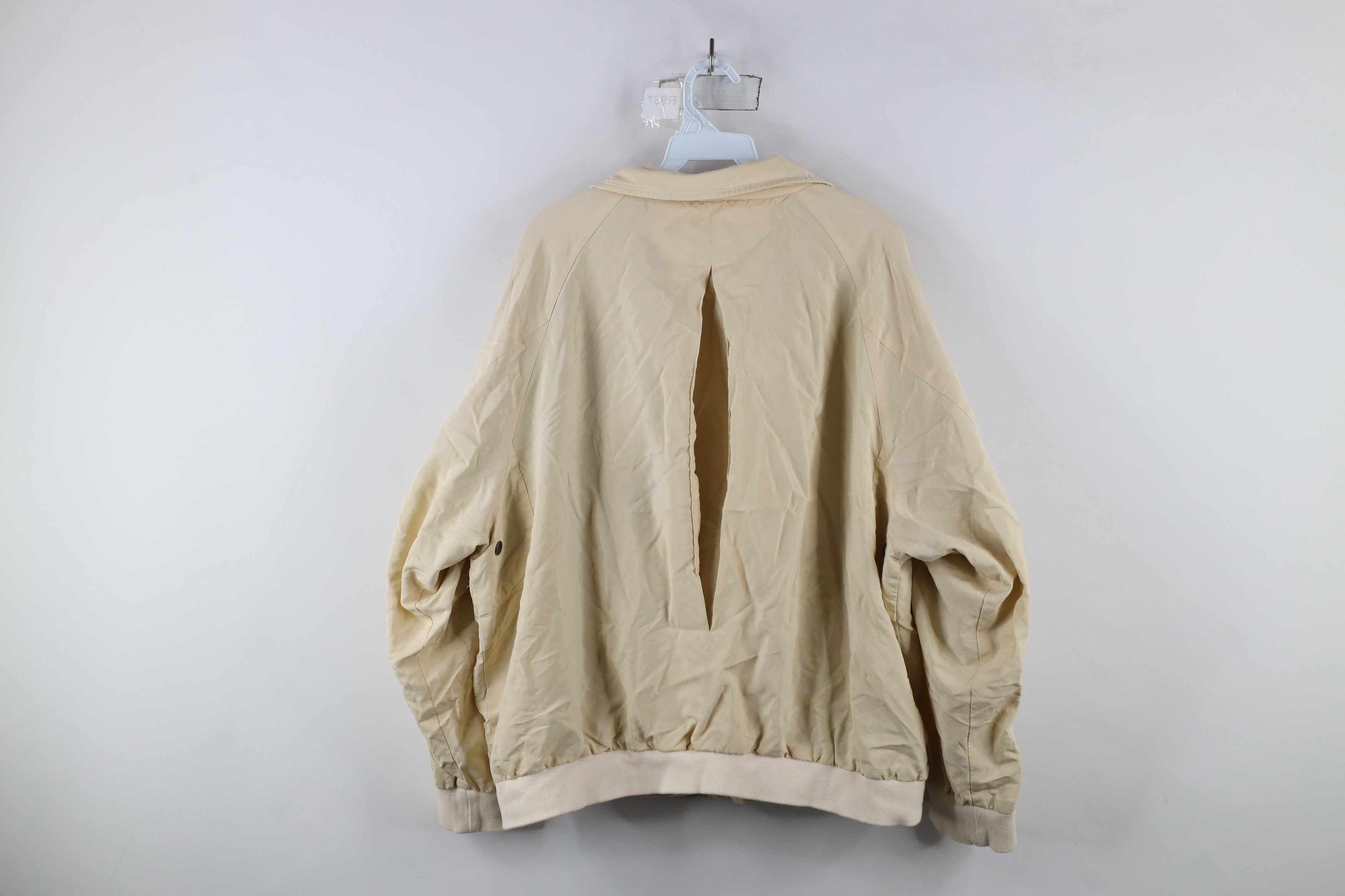 Vintage Vintage Bugatchi Uomo Beach Golf Links Silk Bomber Jacket Size US XL / EU 56 / 4 - 13 Thumbnail