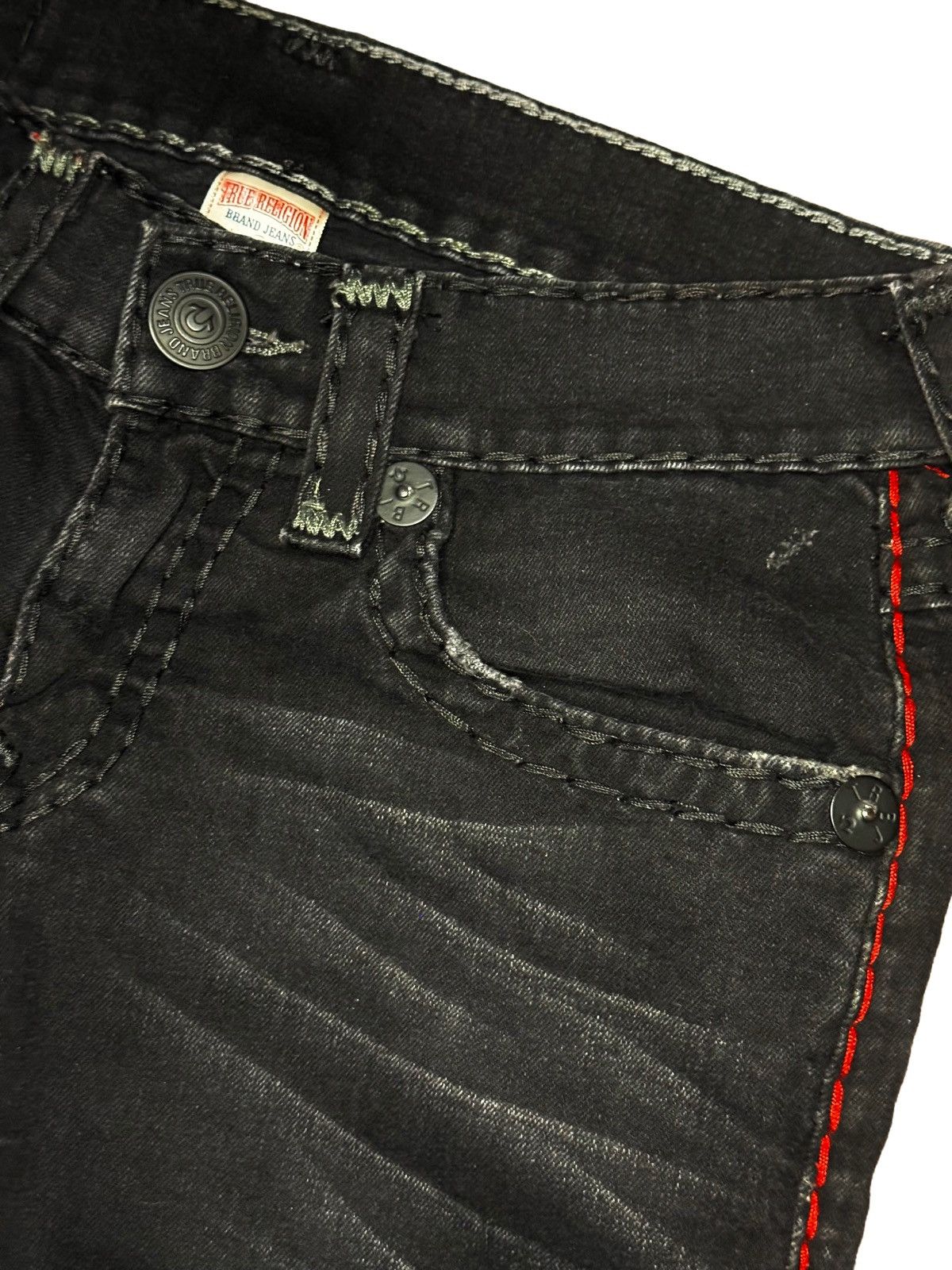 True Religion True Religion Ricky Super T Jeans Black Size US 30 / EU 46 - 3 Thumbnail