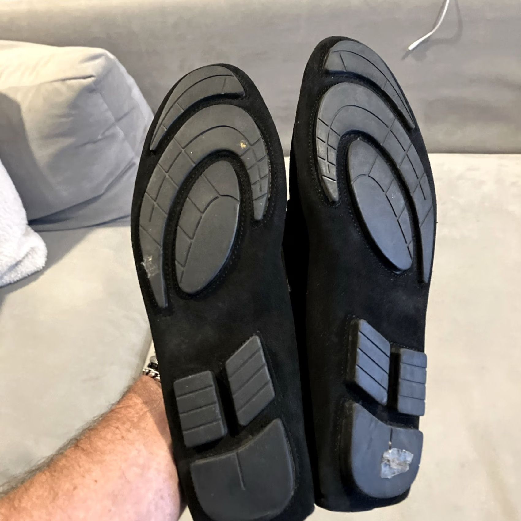 Vintage Rudy’S Black Suede Leather Driving Moccasin - Size 44 / 11 Size US 11 / EU 44 - 3 Thumbnail