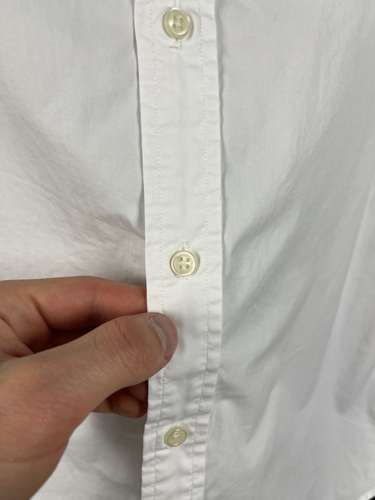 Polo Ralph Lauren × Vintage Vintage Polo Ralph Lauren White Button Up Slim Fit Shirt Size US S / EU 44-46 / 1 - 5 Thumbnail