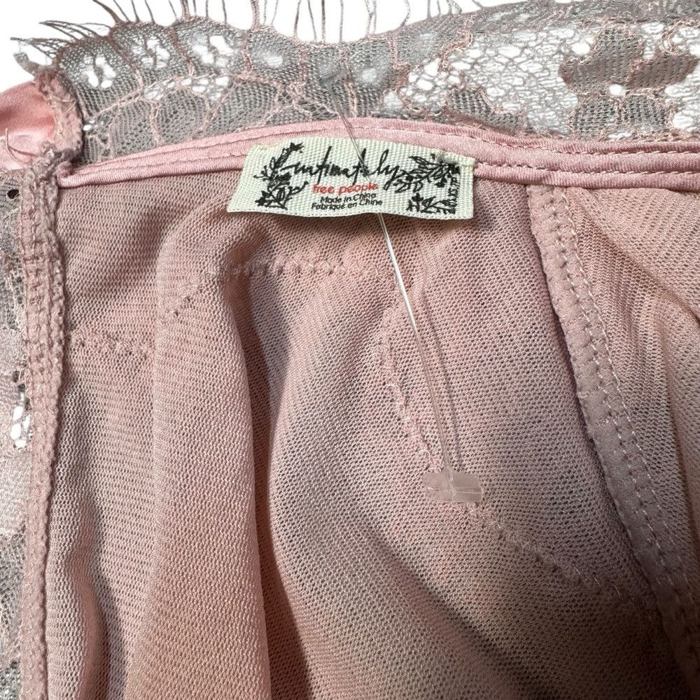 Free People New Free People Sweet Nothings Long Sleeve Peachskin Bodysu Size XS / US 0-2 / IT 36-38 - 8 Thumbnail