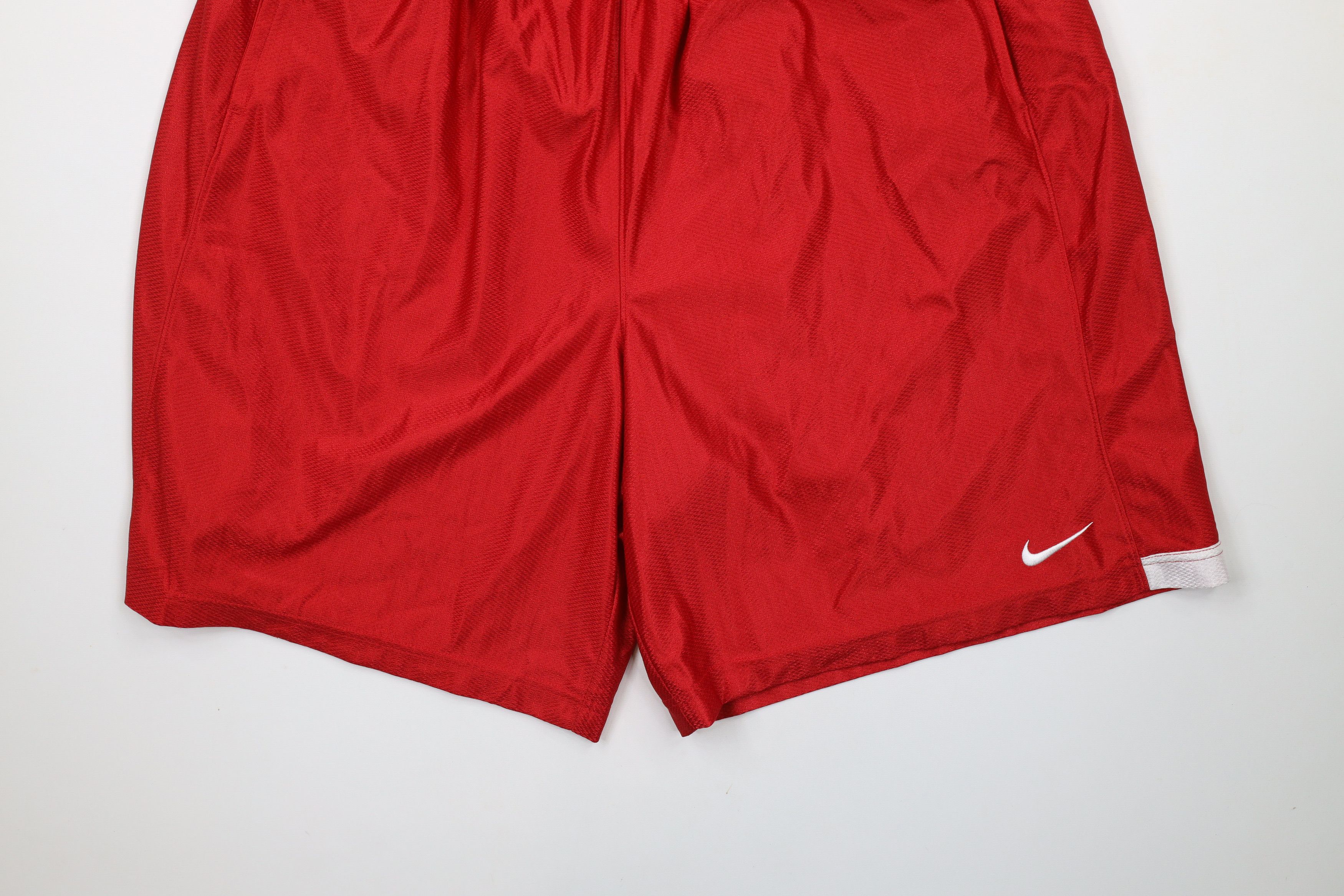 Nike × Vintage Vintage Nike Scott Mini Swoosh Gym Basketball Shorts Red Size US 40 / EU 56 - 4 Thumbnail
