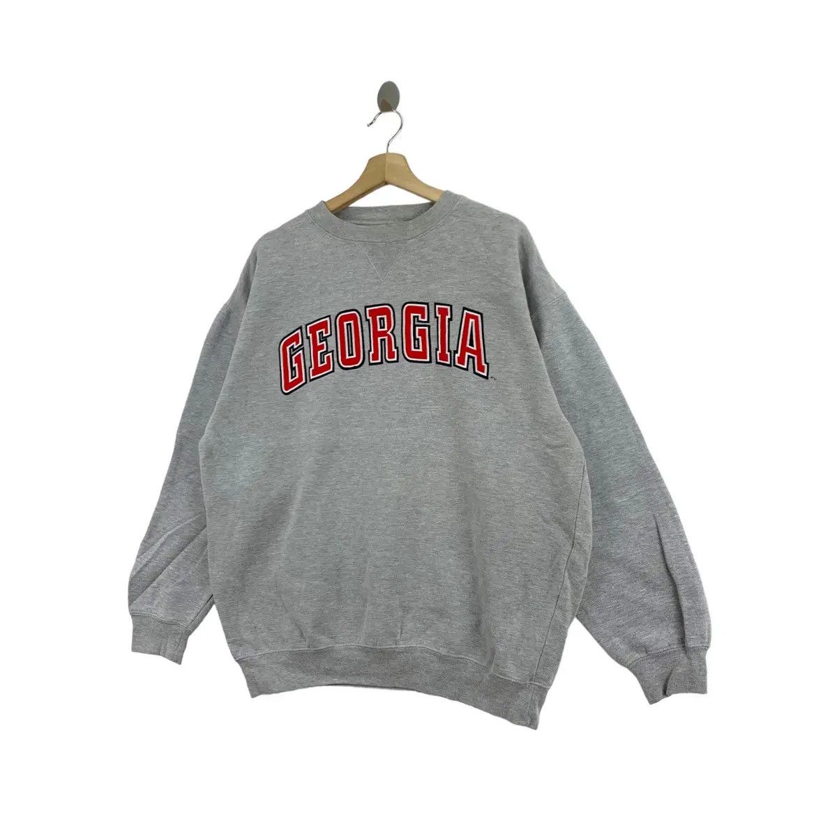 Vintage Vtg GEORGIA UNIVERSITY COLLEGIATE Embroidered Sweatshirt Size L / US 10 / IT 46 - 4 Thumbnail
