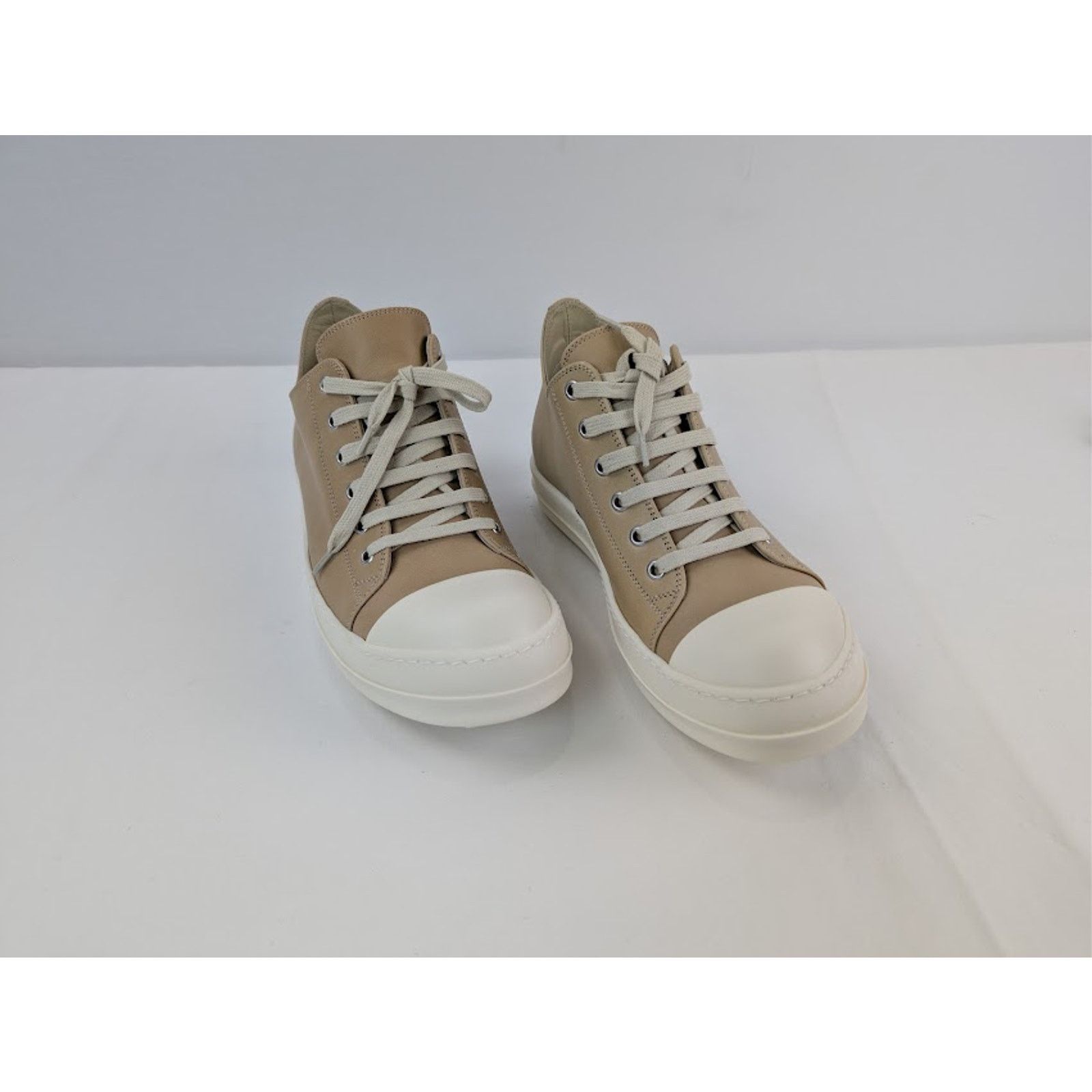 Rick Owens o1rshd1 Hollywood Runway Low Top Sneakers Parchment / Milk Size US 7 / EU 40 - 6 Thumbnail