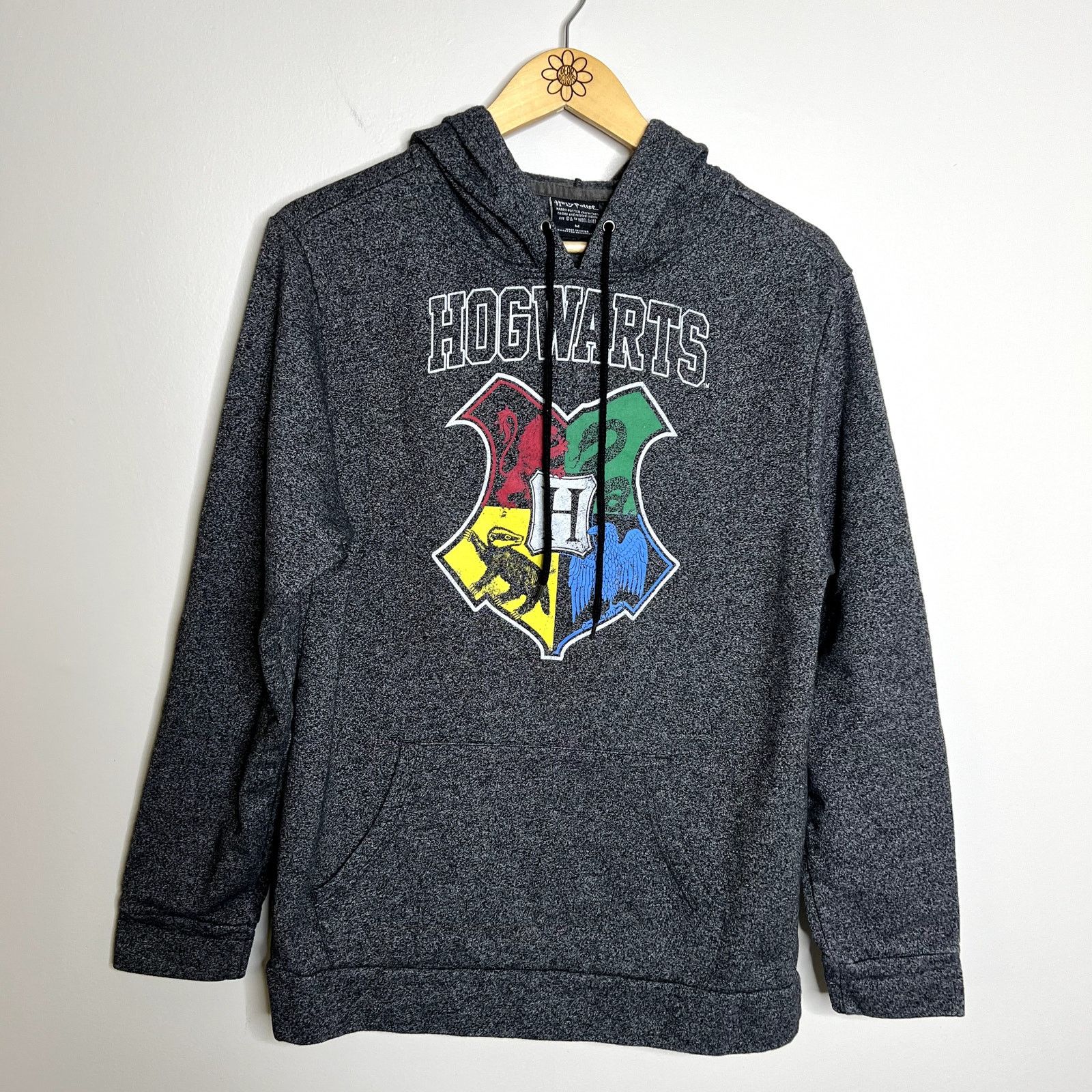 Other Harry Potter Hogwarts House Crest Gray Hooded Sweatshirt Size M / US 6-8 / IT 42-44 - 4 Thumbnail