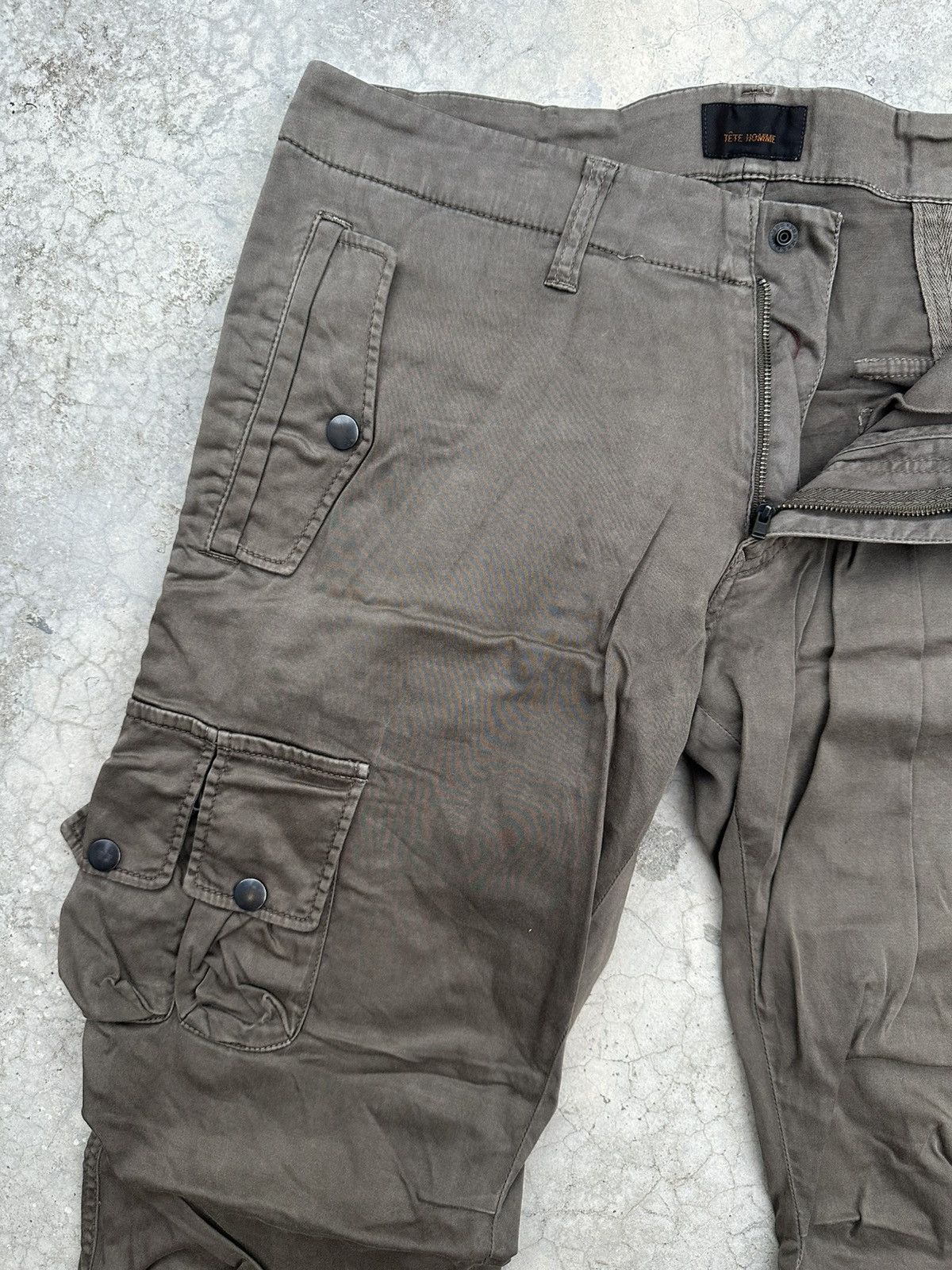 Tete Homme Vintage Tete Homme Bondage Cargo Trouser Pants Size US 34 / EU 50 - 9 Thumbnail