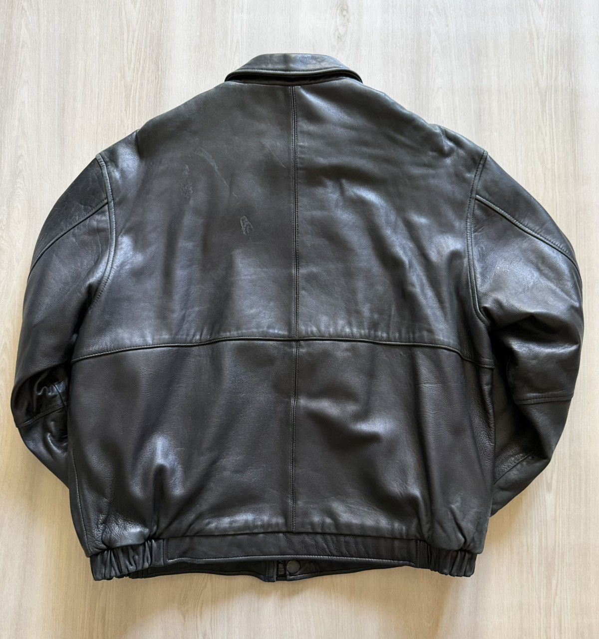 Kenneth Cole Vintage Kenneth Cole Reaction Classic Leather Bomber Sz M Size US M / EU 48-50 / 2 - 10 Thumbnail