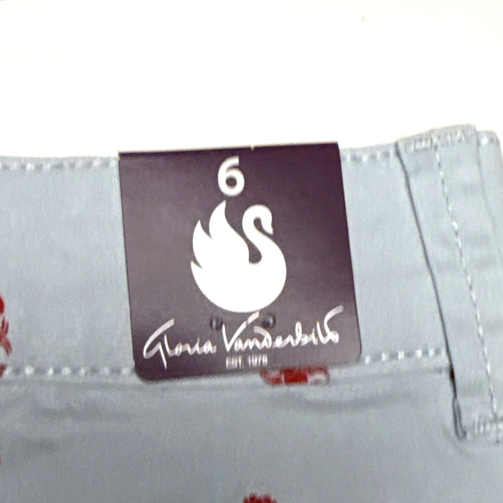 Gloria Vanderbilt Gloria Vanderbilt Nimah Lobsters Women’s Shorts Sz 6 Blue Red Size 28" / US 6 / IT 42 - 5 Thumbnail