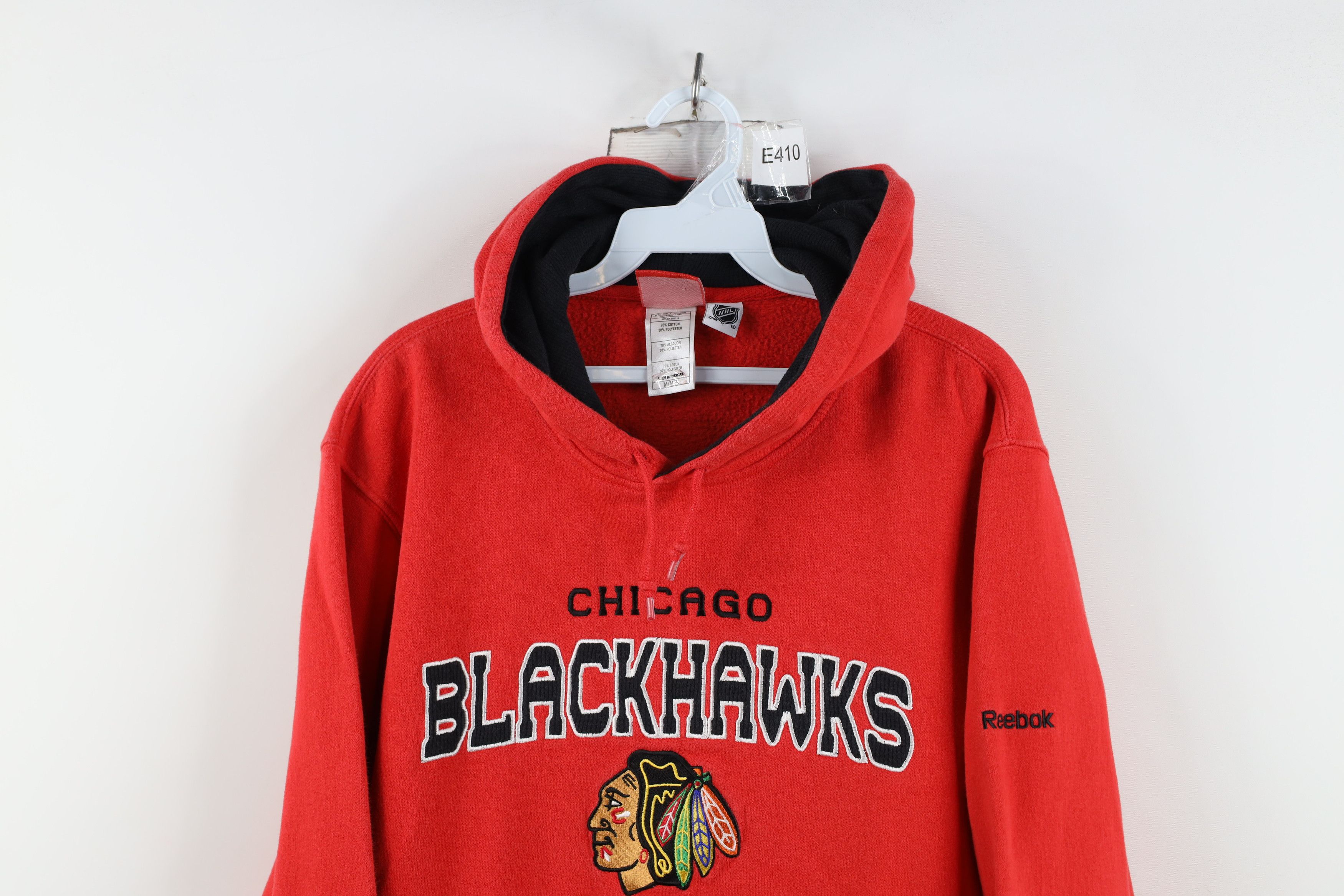 Reebok Vintage Reebok Chicago Blackhawks Hockey Hoodie Sweatshirt Size US M / EU 48-50 / 2 - 2 Thumbnail