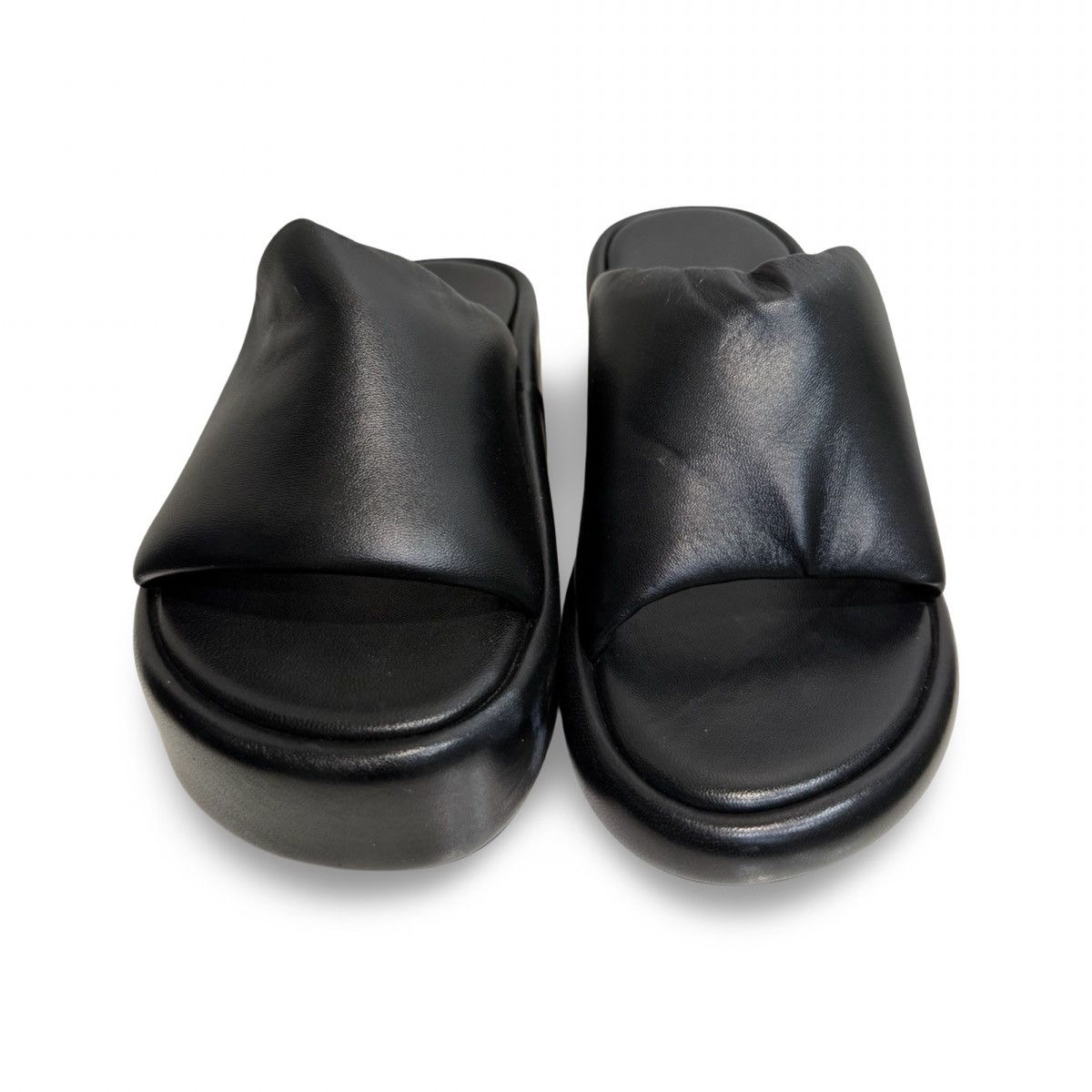 Balenciaga Balenciaga Puffy Leather Platform Mules Size US 8 / IT 38 - 2 Thumbnail