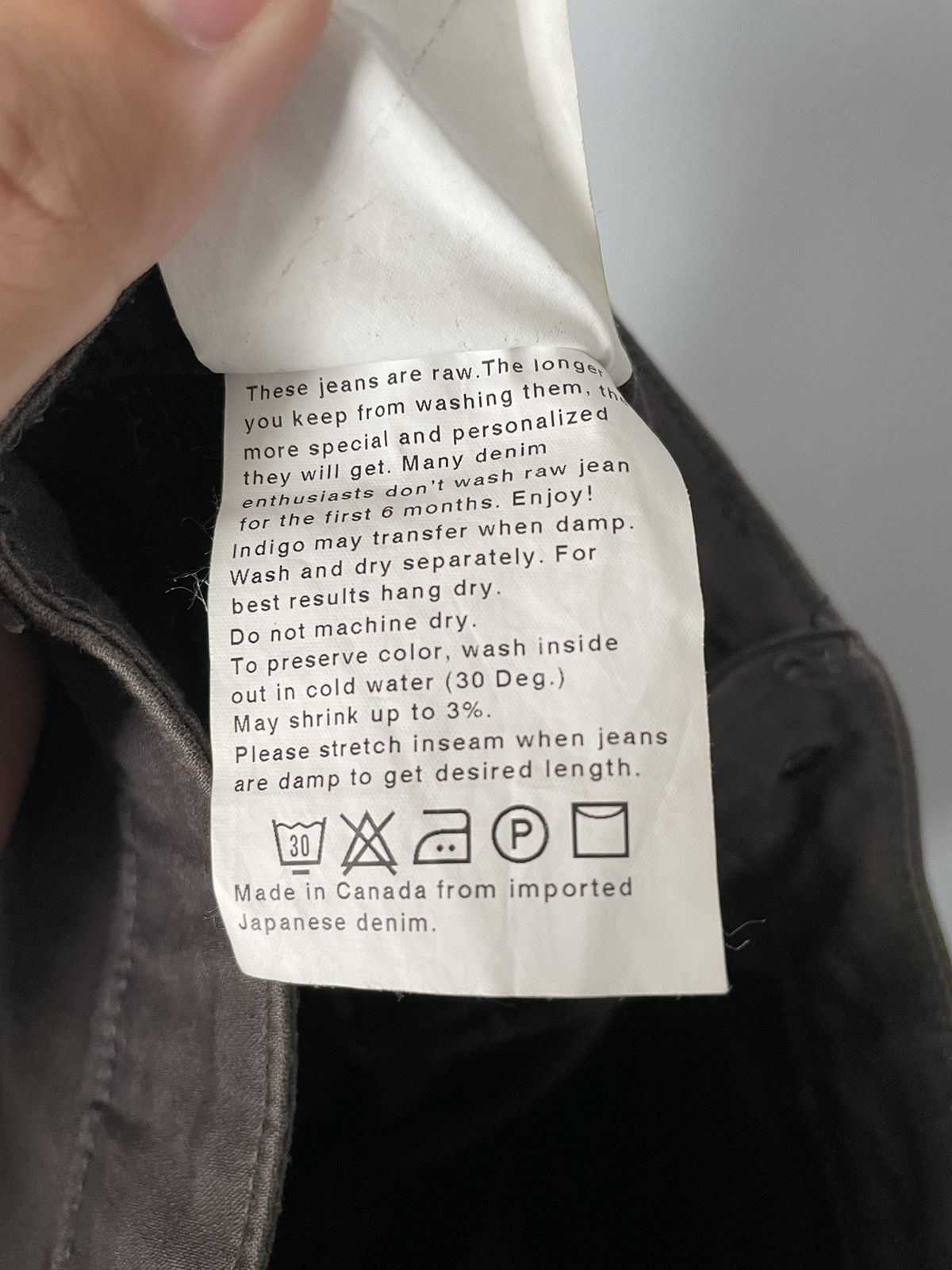 Naked & Famous Carbon Stretch Japanese 8oz Skinny Guy Jeans Size US 29 - 6 Thumbnail