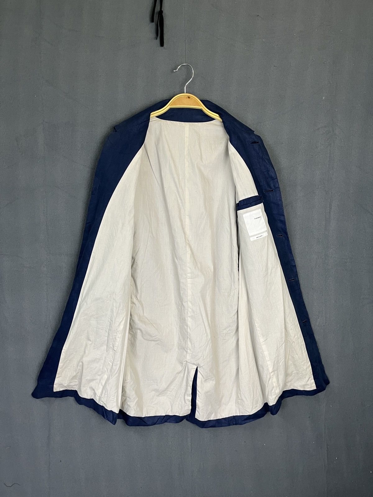 Japanese Brand × STUDIOUS Studious Hemp Blue Blazer Made in Japan Size S / US 4 / IT 40 - 8 Thumbnail