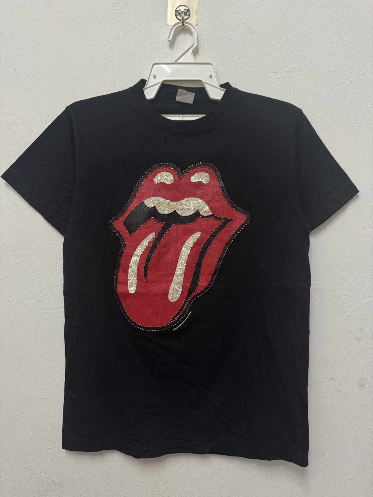Vintage Vintagd Bootleg Rolling Stone Rock Band Made In England Tee Size US M / EU 48-50 / 2 - 1 Thumbnail