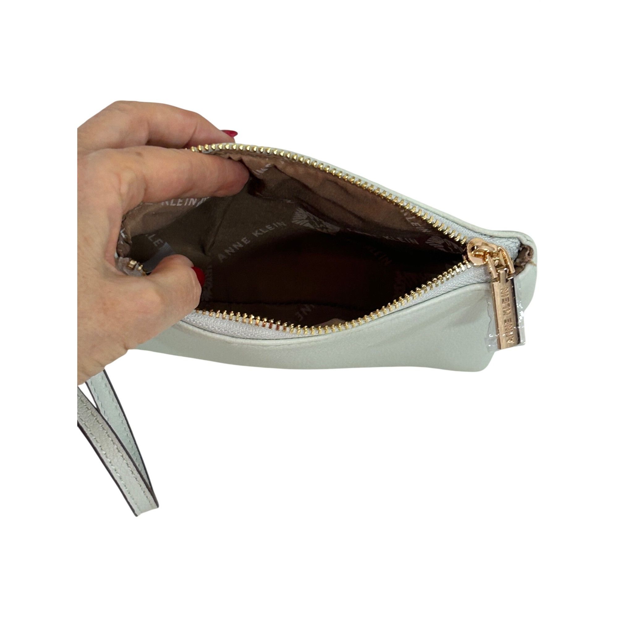 Anne Klein Anne Klein Tote Bag, Wristlet Cream Green Brown Logo Charm D Size ONE SIZE - 22 Thumbnail