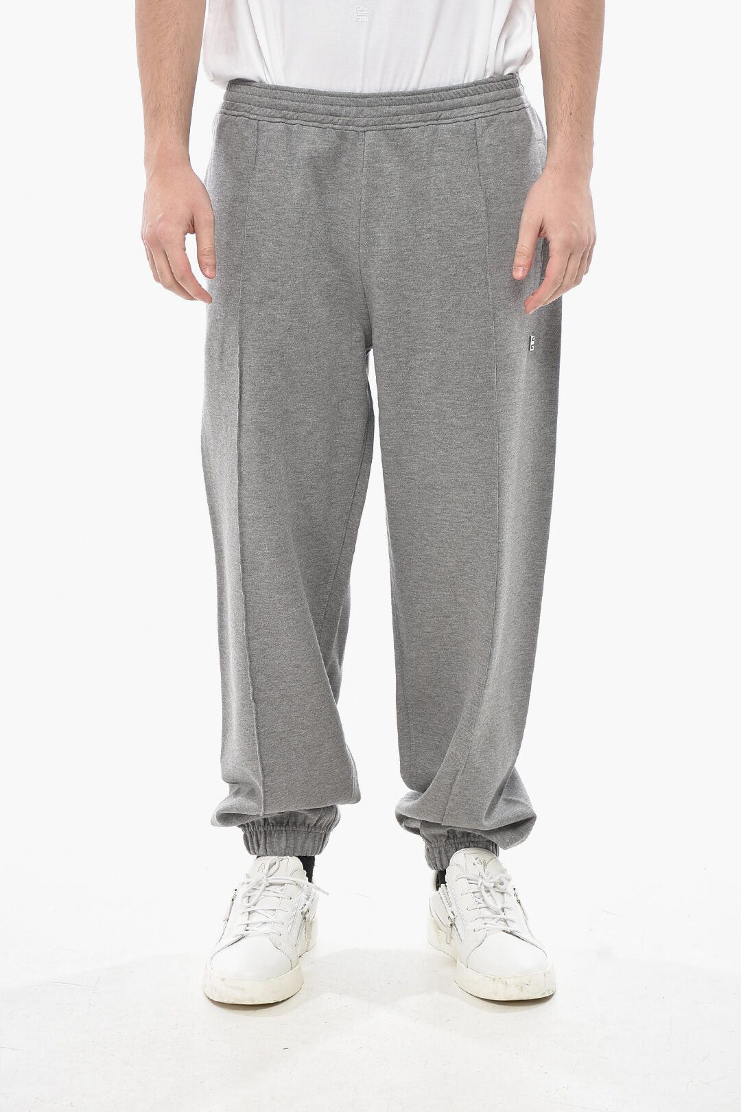 Givenchy Stretch Cotton Joggers with Front Pleats and Cuffs Size US 32 / EU 48 - 1 Thumbnail