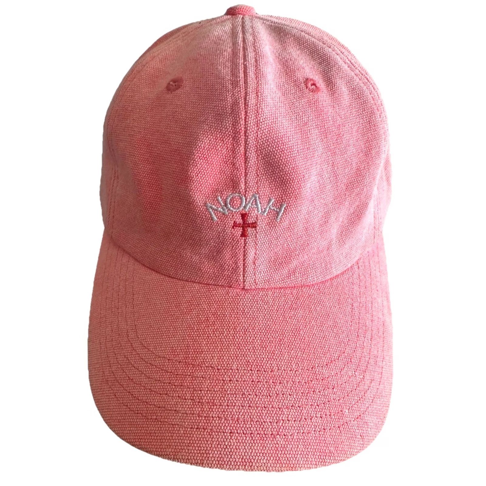Noah NOAH Core Logo 6-Panel Cap Pink Canvas Hat Cap RARE NWOT Men Baseball Cap Adjustable One Size Cotton Canvas Brand Noah Cap Size ONE SIZE - 2 Thumbnail