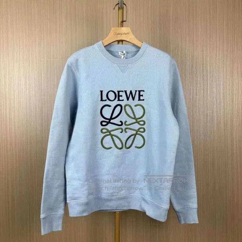 Loewe Loewe Spring Blue Cotton Knit Sweater . Size S / US 4 / IT 40 - 1 Thumbnail