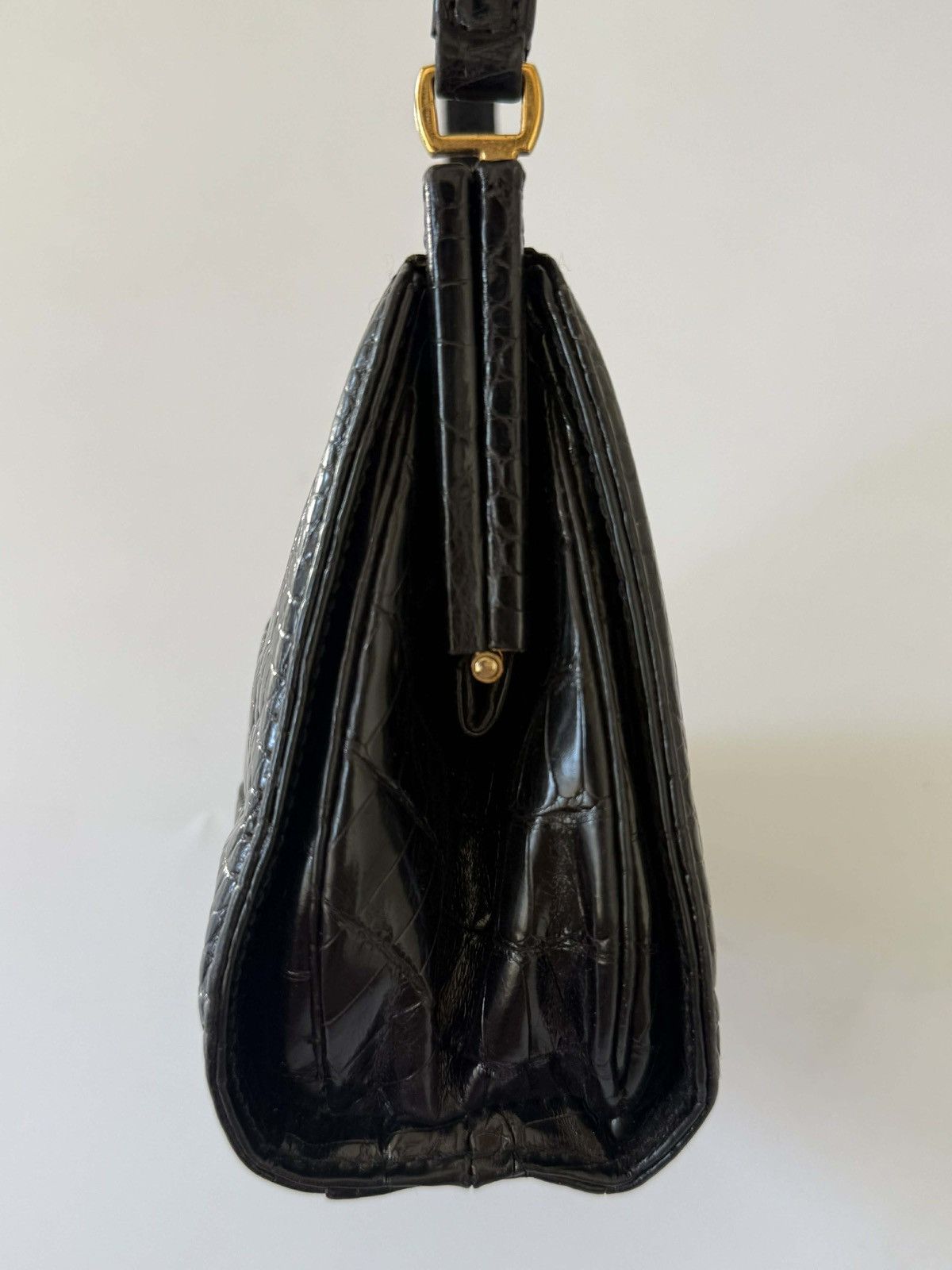Gucci Gucci by Tom ford Black Crocodile Embossed Leather Handbag Size ONE SIZE - 4 Thumbnail