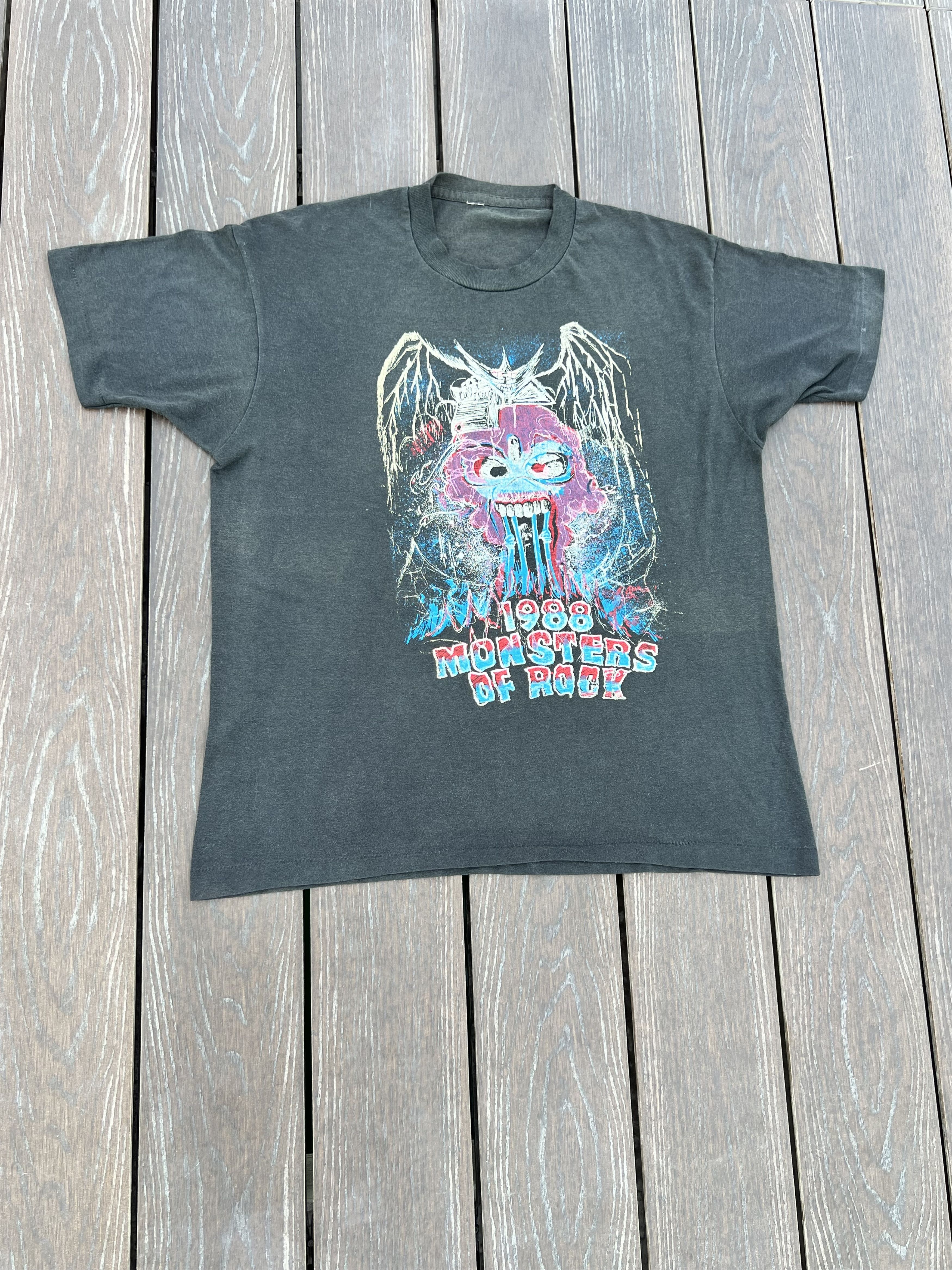 Vintage Vintage 1988 Monsters of rock 1988 t-shirt Size US XL / EU 56 / 4 - 3 Thumbnail