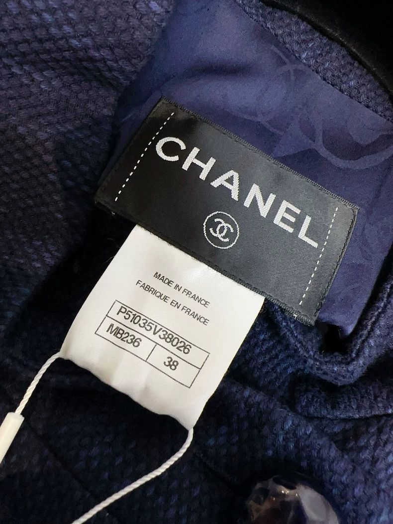 Chanel Chanel Dark blue short-sleeved dress Size XS / US 0-2 / IT 36-38 - 7 Thumbnail