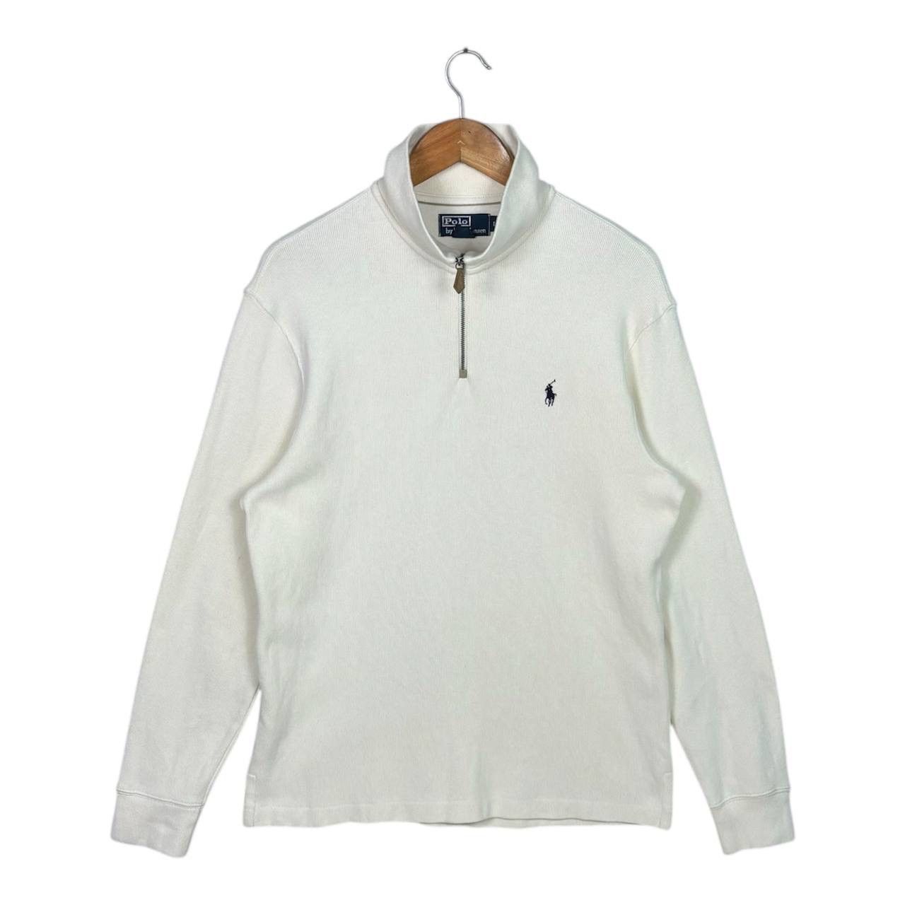 Polo Ralph Lauren Polo Ralph Lauren Pony Half-zip Sweatshirt Cream Size US L / EU 52-54 / 3 - 1 Thumbnail