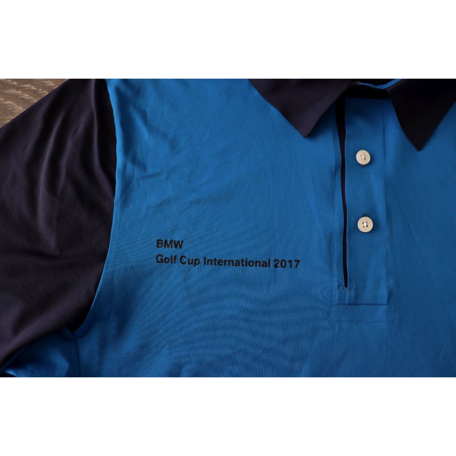 KJUS KJUS Polo Shirt BMW Golf Cup 2017 UPF 50+ M 50 MENS Blue Shirt Polo Short Sleeve Collared 100% Polyester Golf Size US M / EU 48-50 / 2 - 2 Thumbnail