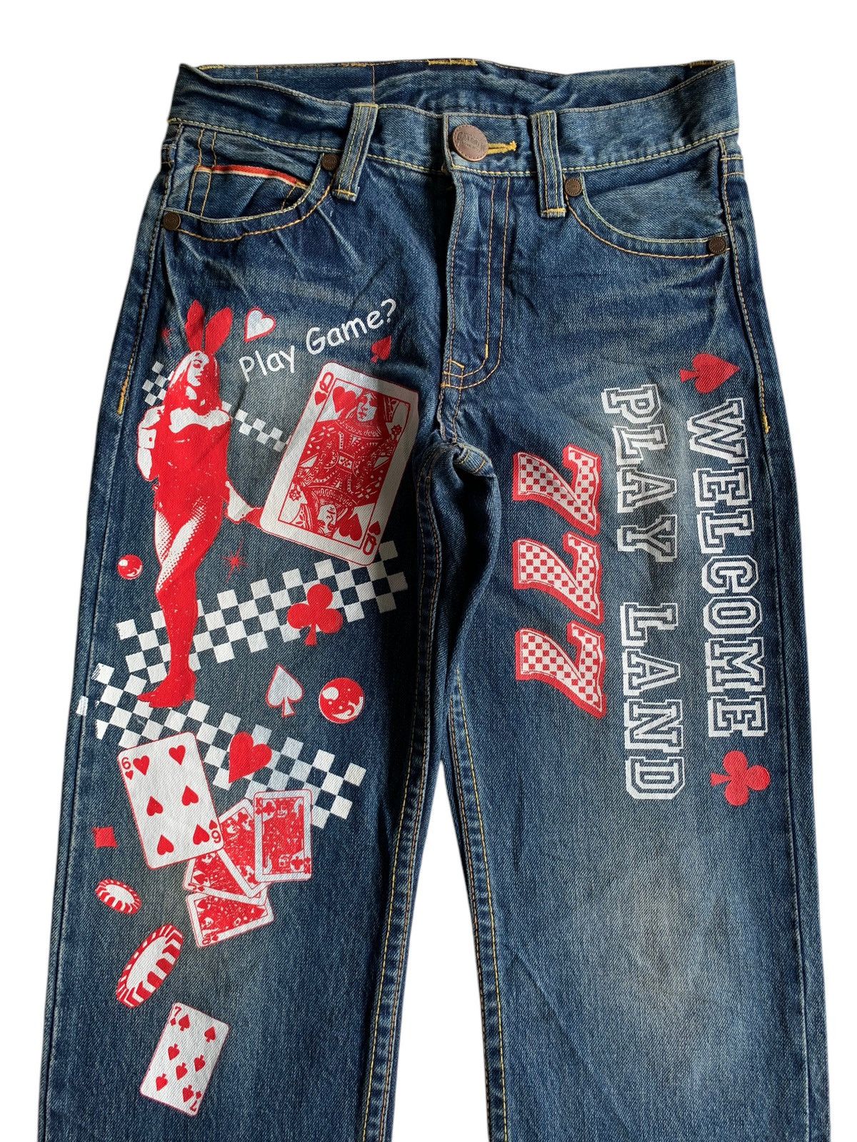 Other RARE💥CO&LU SELVEDGE PLAY GAME DISTRESSED DENIM🎌 Size US 29 - 6 Thumbnail