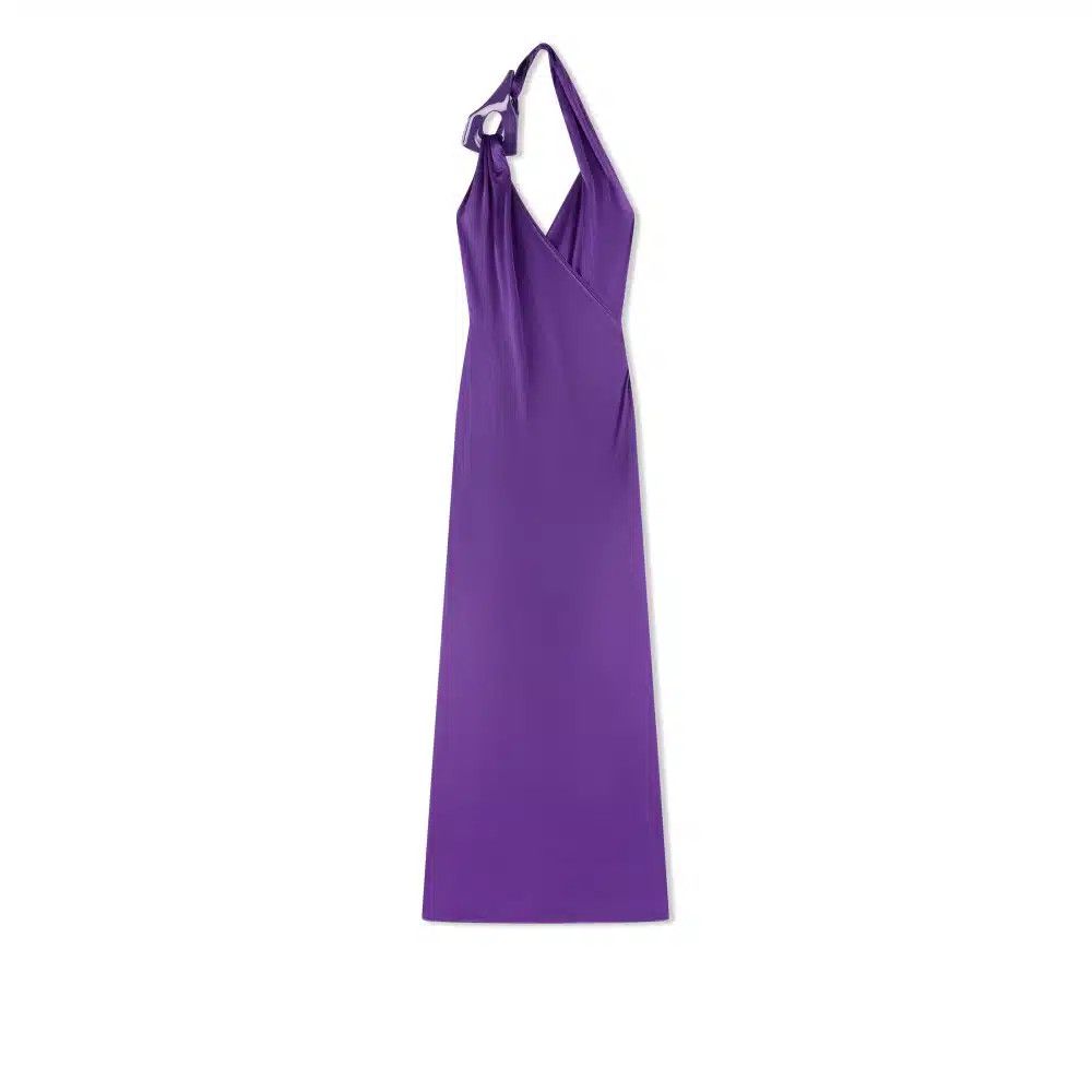 Tom Ford o1loc1c0625 ABJ665 Viscose Jersey Long Dress in Purple Size XS / US 0-2 / IT 36-38 - 1 Thumbnail