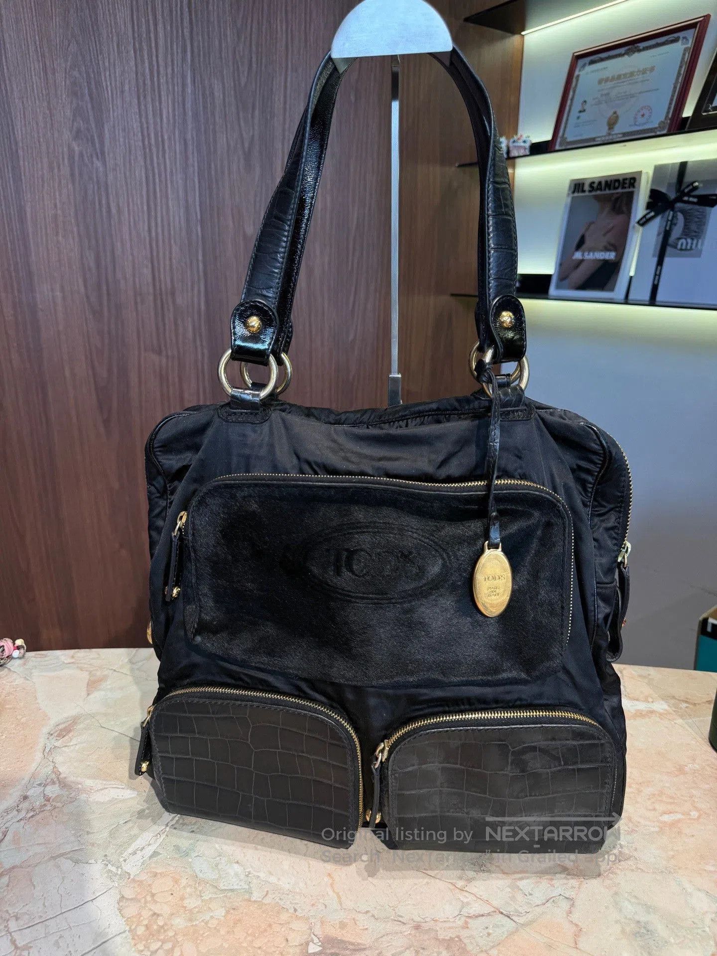 Tod's TOD'S Black Leather Motorcycle Shoulder Bag. Size ONE SIZE - 1 Thumbnail