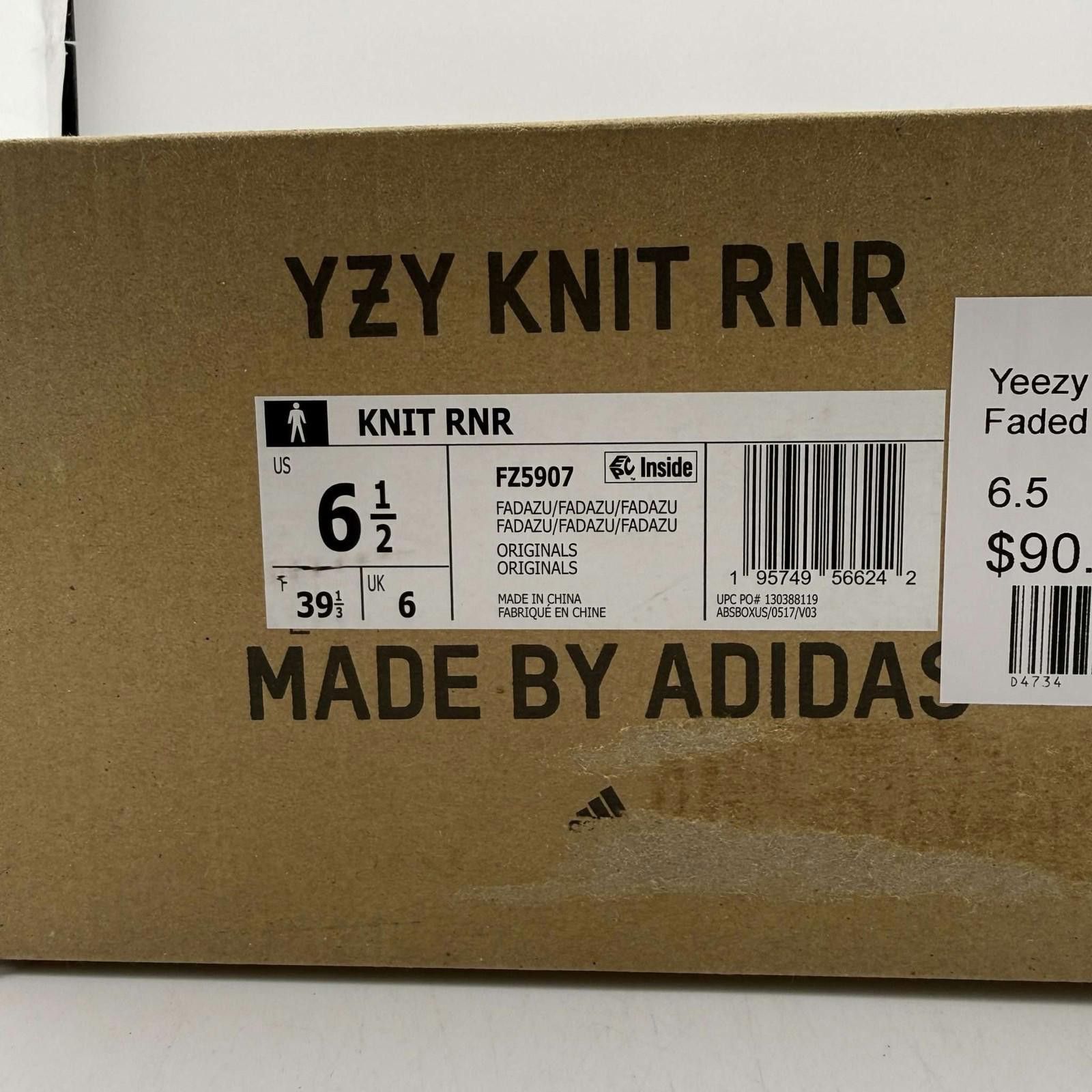 Adidas Yeezy Knit RNR Faded Azure 6.5 US New with Box FZ5907 Size US 6.5 / EU 39-40 - 9 Thumbnail