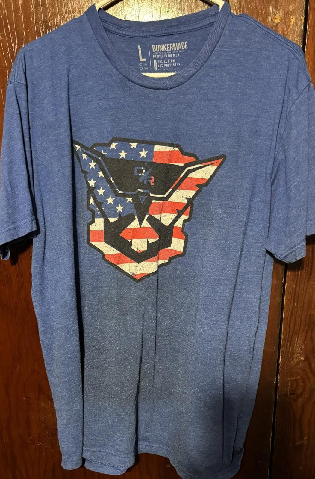 Other Bunker Made Star Spangled Logo Tee shirt Men's Sz L Blue Size US L / EU 52-54 / 3 - 1 Thumbnail
