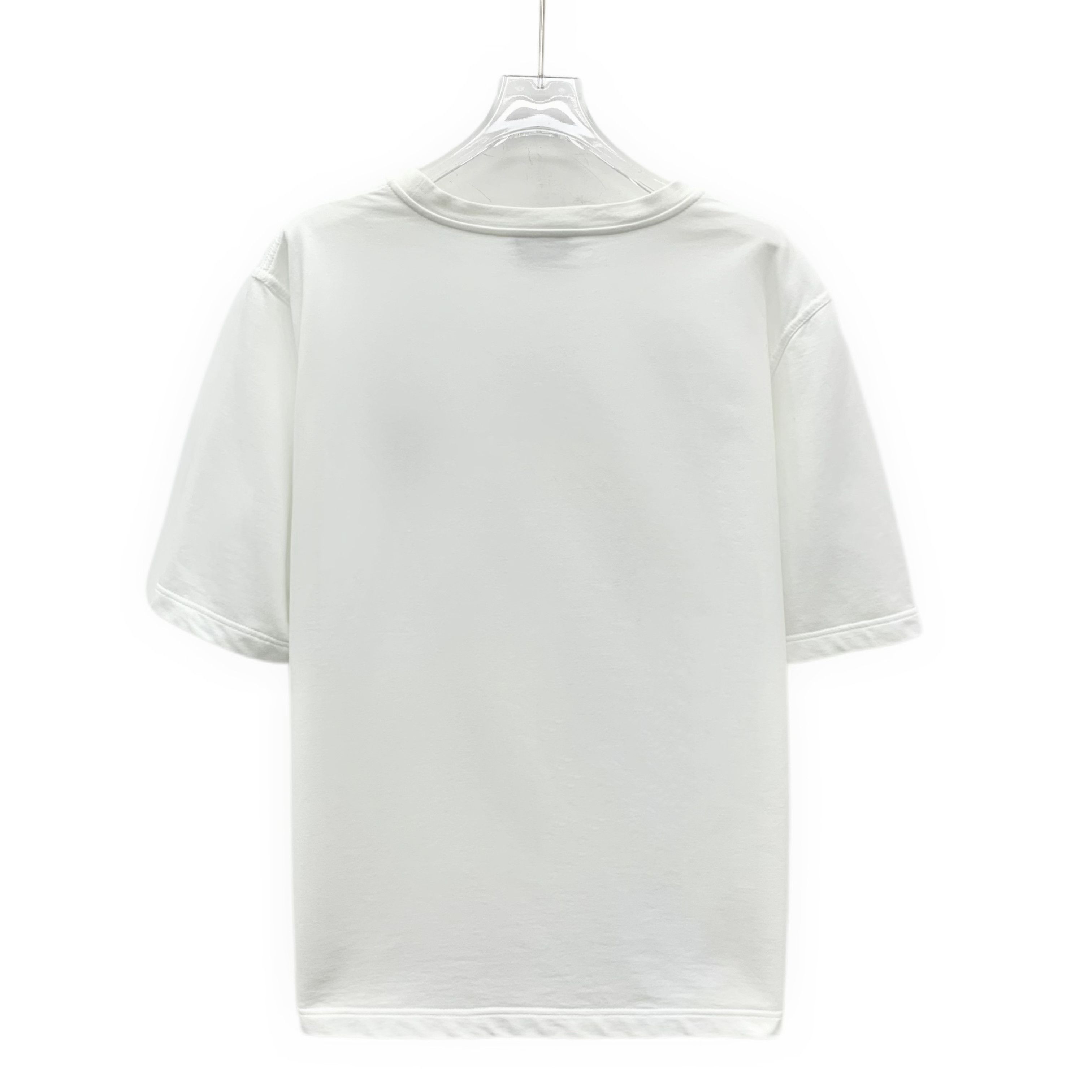 Hermes Hermès Robot Embroidered T-Shirt White (L) Size US L / EU 52-54 / 3 - 2 Thumbnail