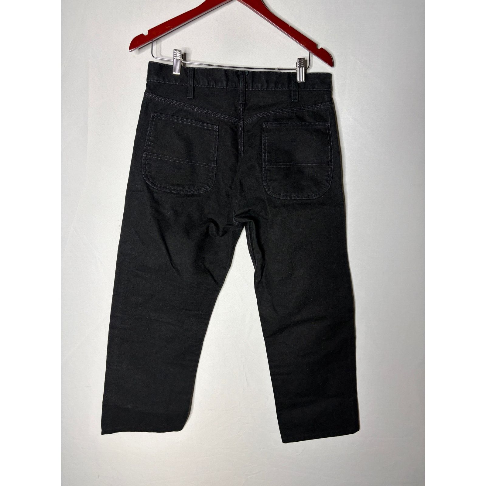 Buck Mason Buck Mason Full Saddle Heavy Work (HW) Canvas black pant Size US 30 / EU 46 - 5 Thumbnail