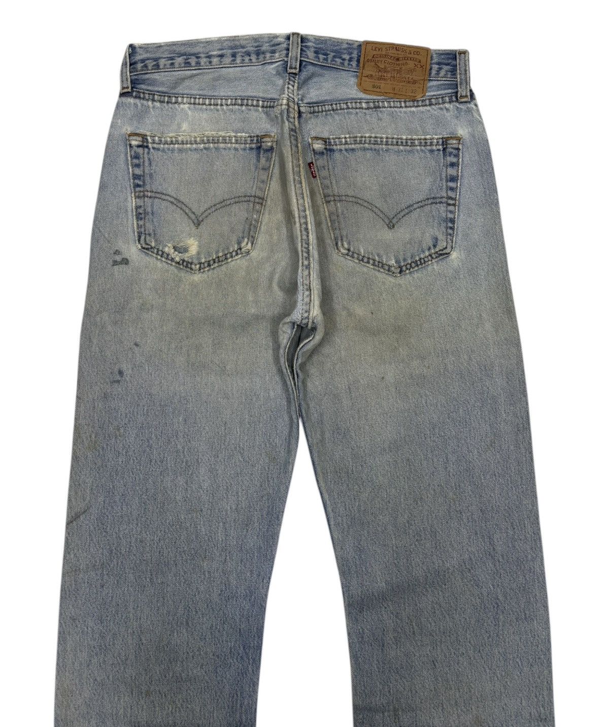 Levi's Vintage LEVIS 501 Kurt Cobain Distressed Denim Jeans Style Size US 31 - 8 Thumbnail