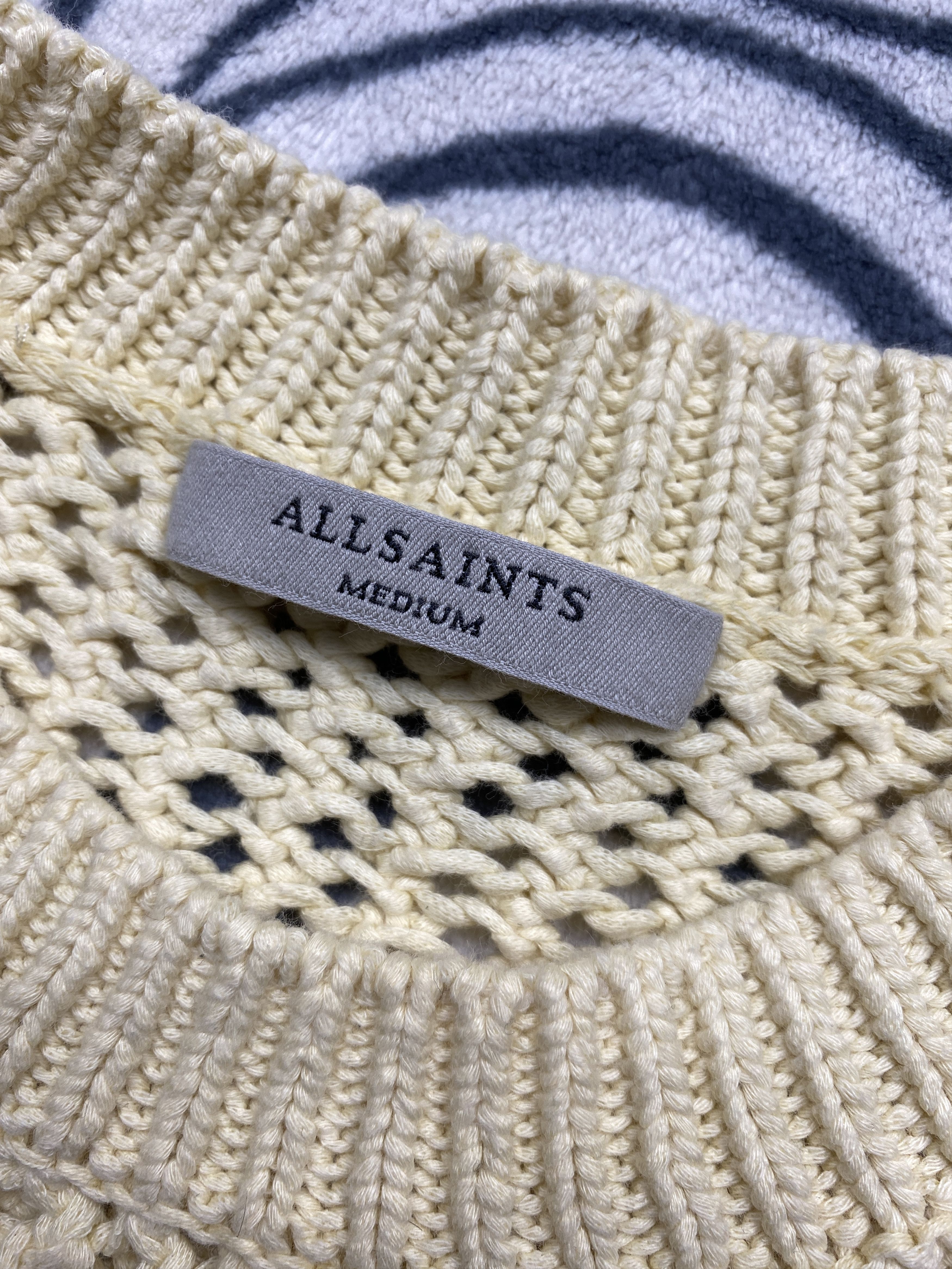 Allsaints Allsaints Womens Crew Neck Knit Sweater Y2K Size M / US 6-8 / IT 42-44 - 3 Thumbnail