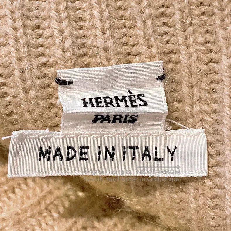 Hermes Hermes Milk tea color ribbed knitted cashmere dress Size XXS / US 00 / IT 34 - 7 Thumbnail