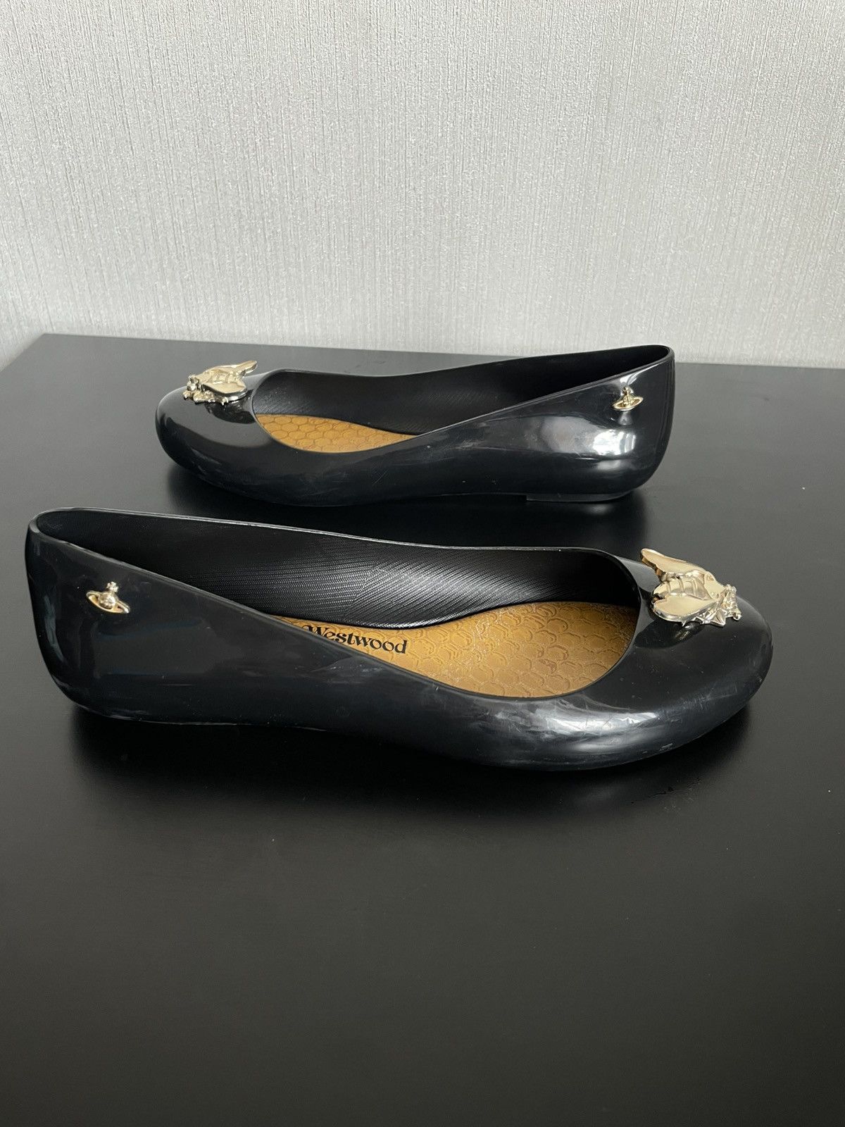 Melissa × Vivienne Westwood Rare Vivienne Westwood Anglomania Melissa Flats Bee 🐝 Y2k Size US 7 / IT 37 - 19 Thumbnail
