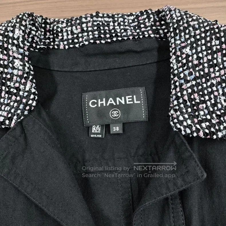 Chanel Chanel Sequined short-sleeved straight denim skirt Size XS / US 0-2 / IT 36-38 - 3 Thumbnail