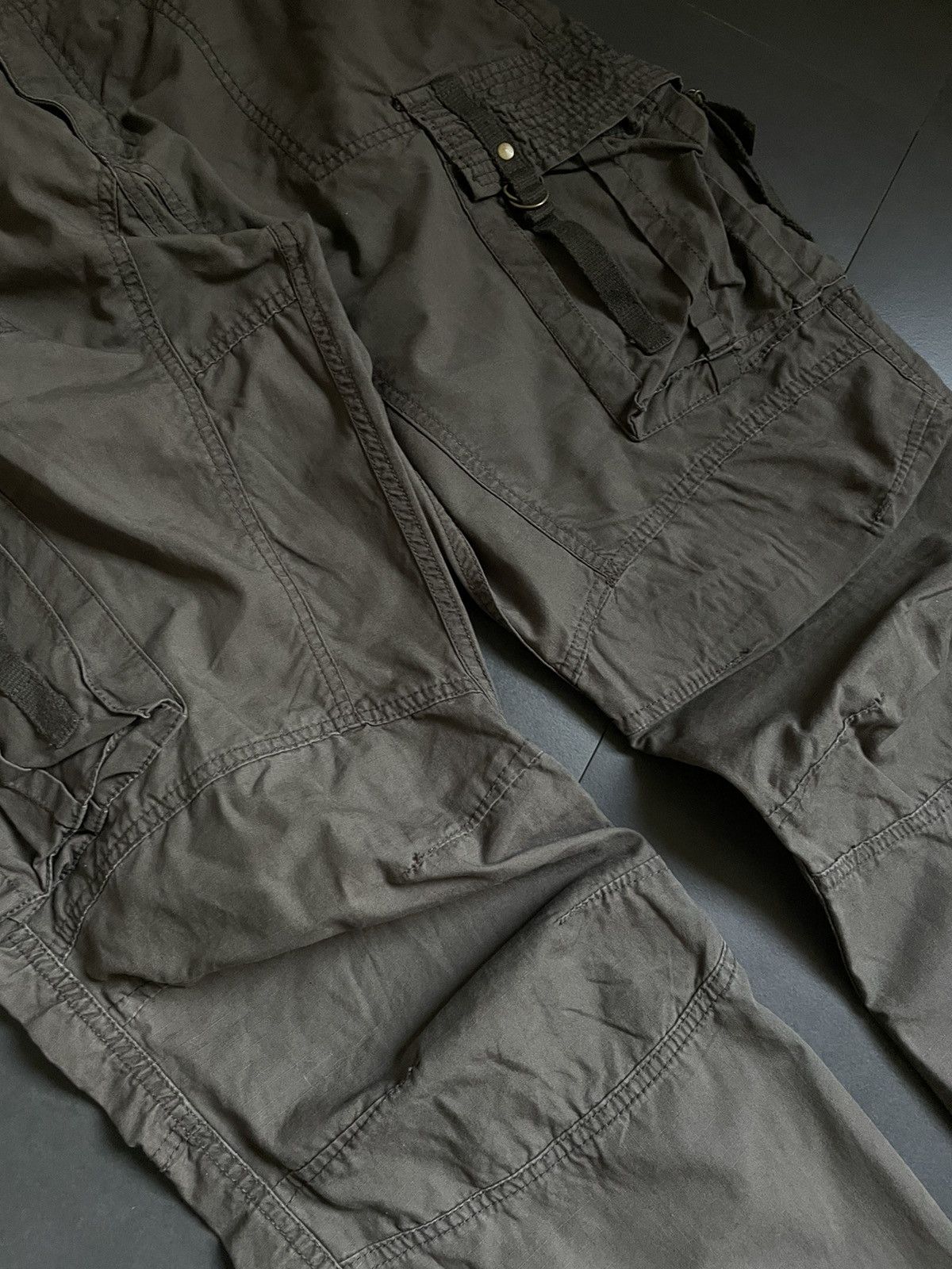 Vintage Vintage Japanese Flared Cargo Zip Pants Bandage Faded Double Size US 32 / EU 48 - 5 Thumbnail