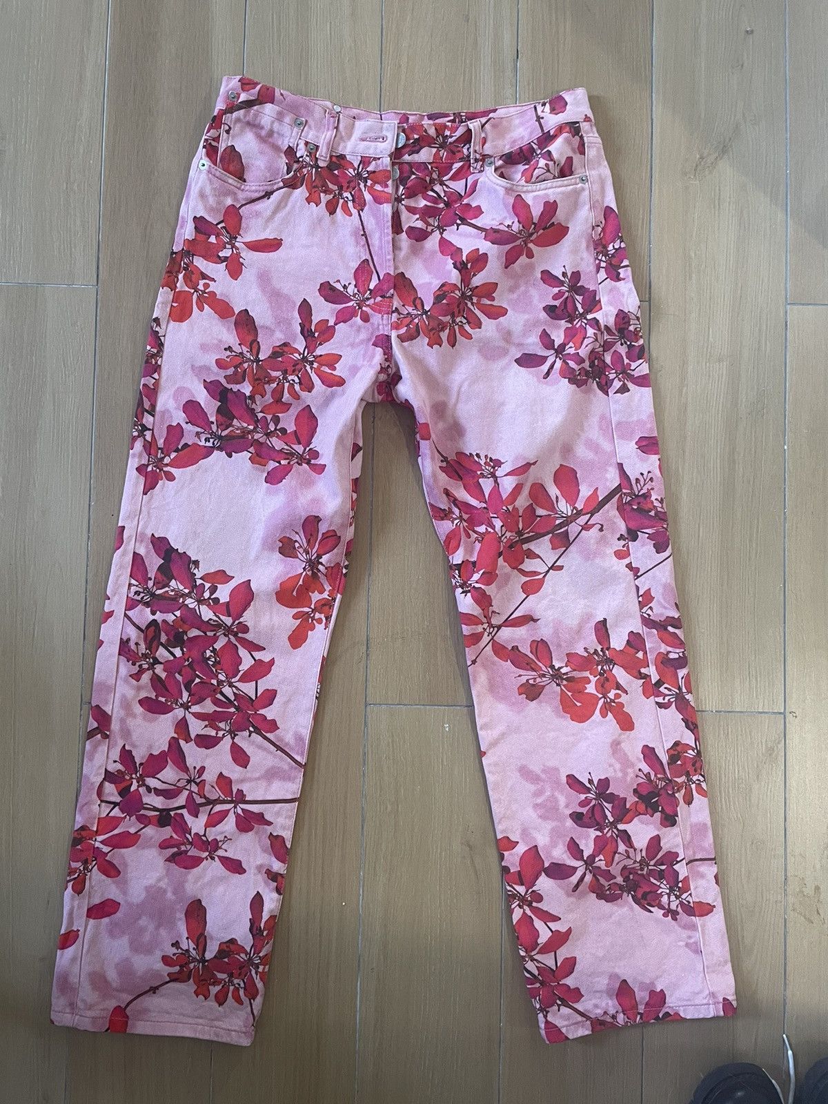Dries Van Noten Dries denim garden print Size 31" - 2 Thumbnail