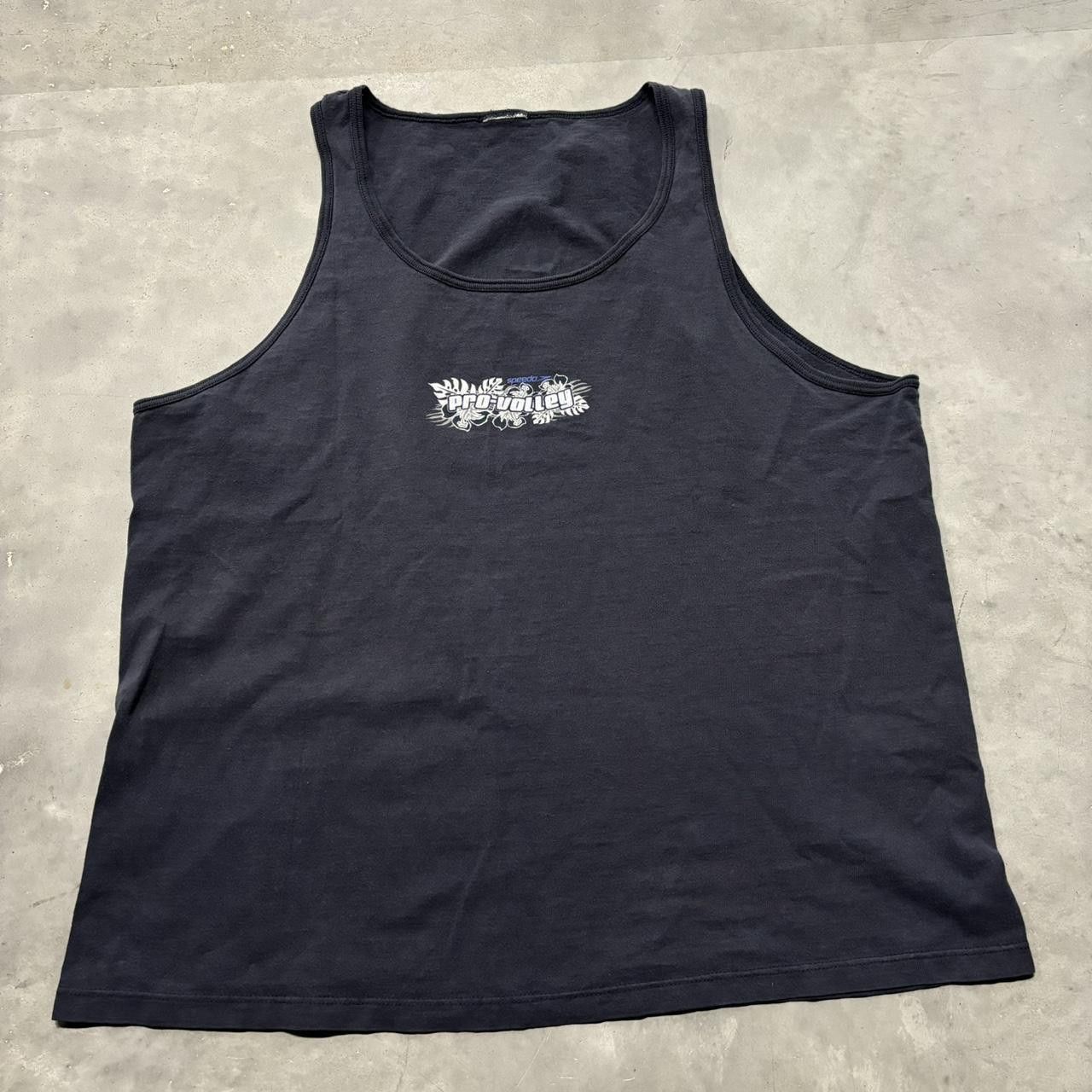 Japanese Brand × Vintage Crazy Vintage 90s Faded Vollyball Surf Style Graphic Tank Top! Size US XL / EU 56 / 4 - 1 Thumbnail